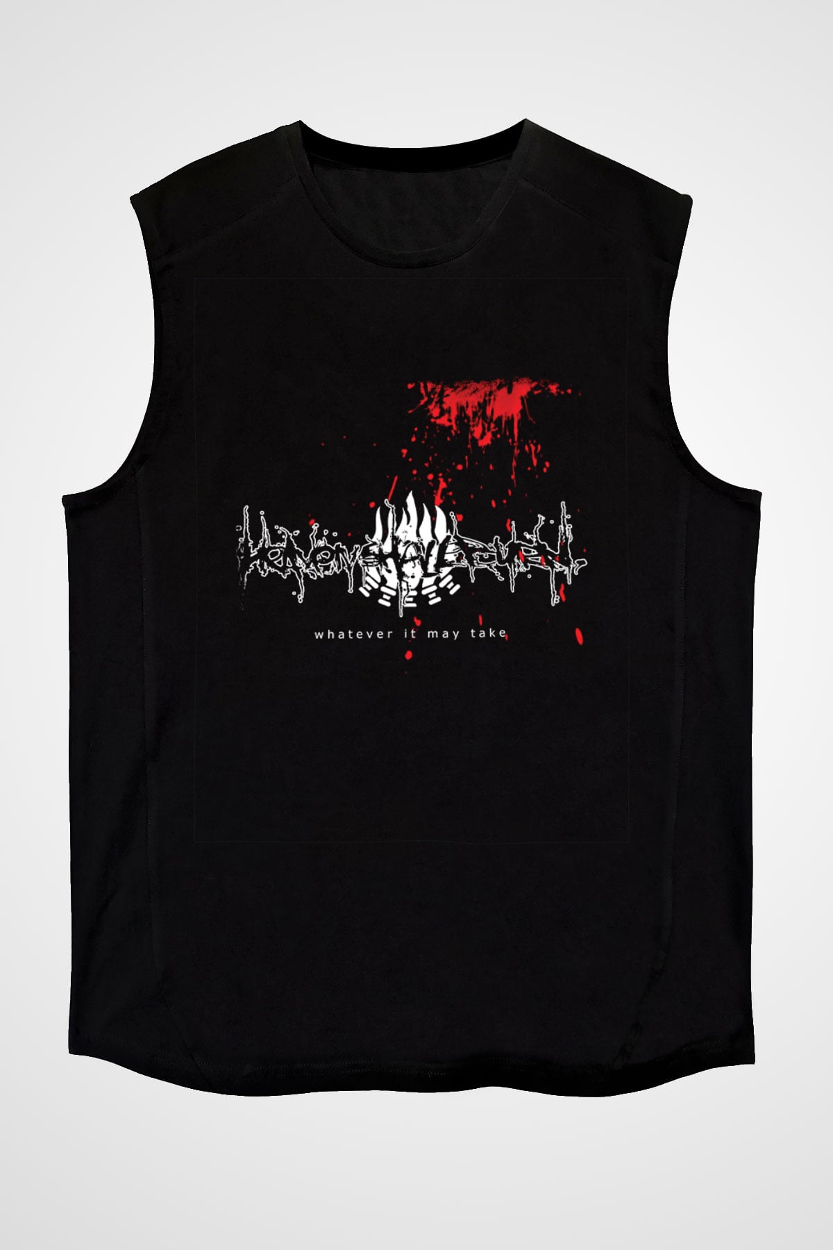 Heaven Shall Burn Baskılı Unisex Siyah Kolsuz Tişört