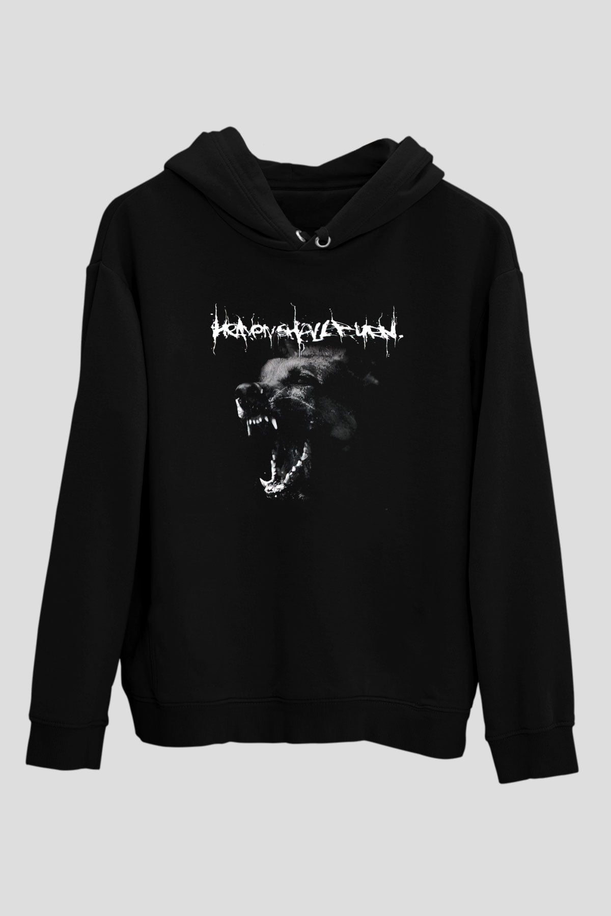 Heaven Shall Burn Siyah Unisex Kapüşonlu Sweatshirt