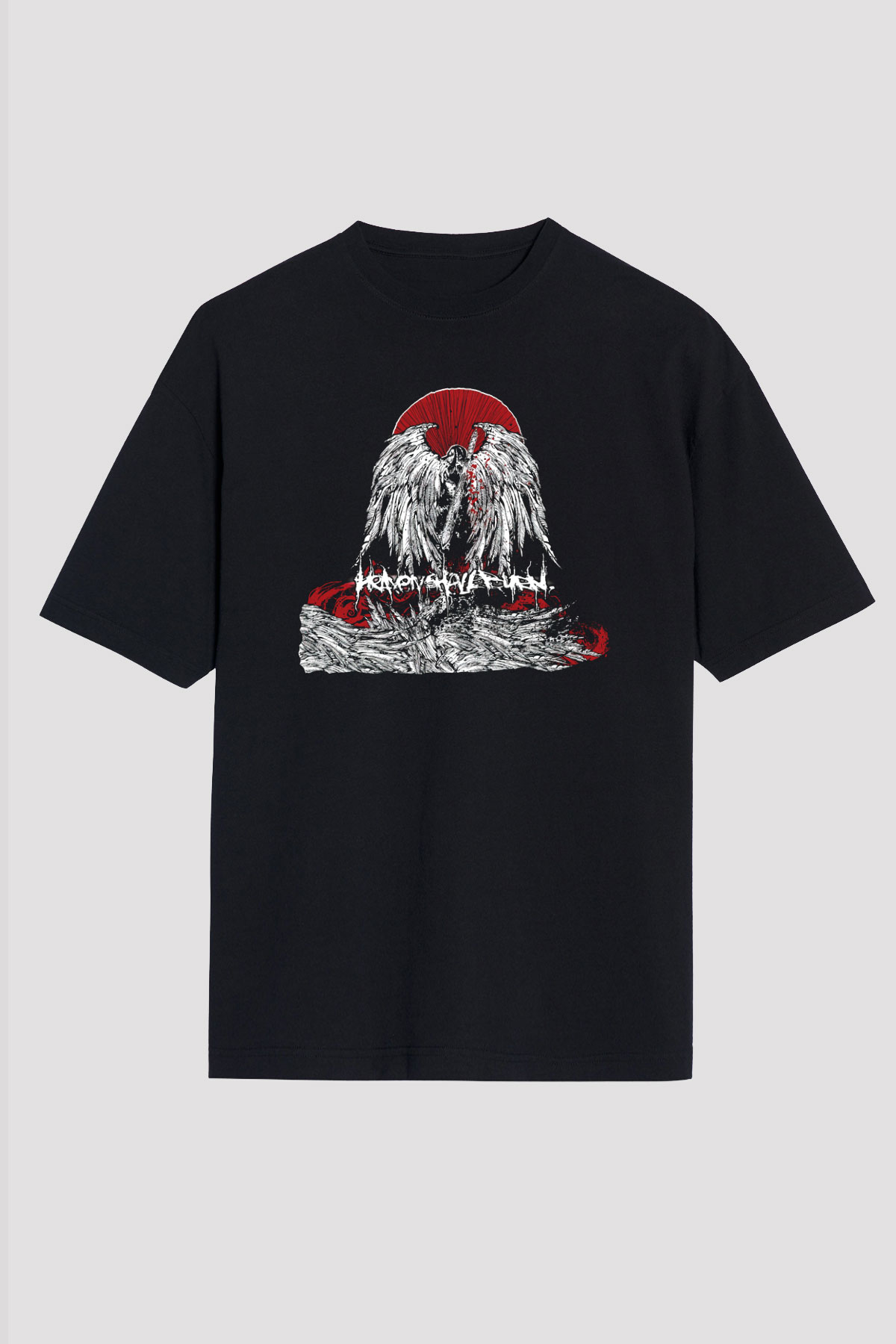 Heaven Shall Burn Siyah Unisex Oversize Tişört T-Shirt