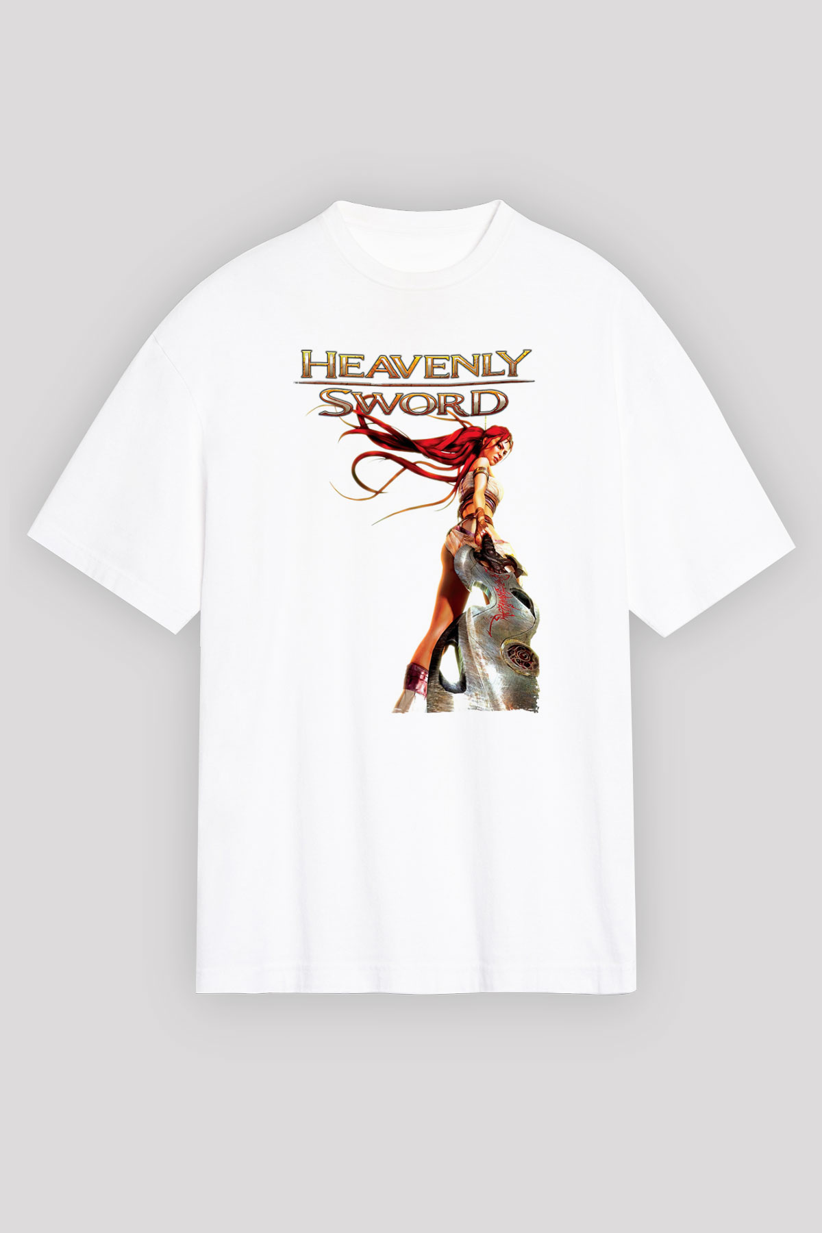Heavenly Sword Beyaz Unisex Tişört T-Shirt