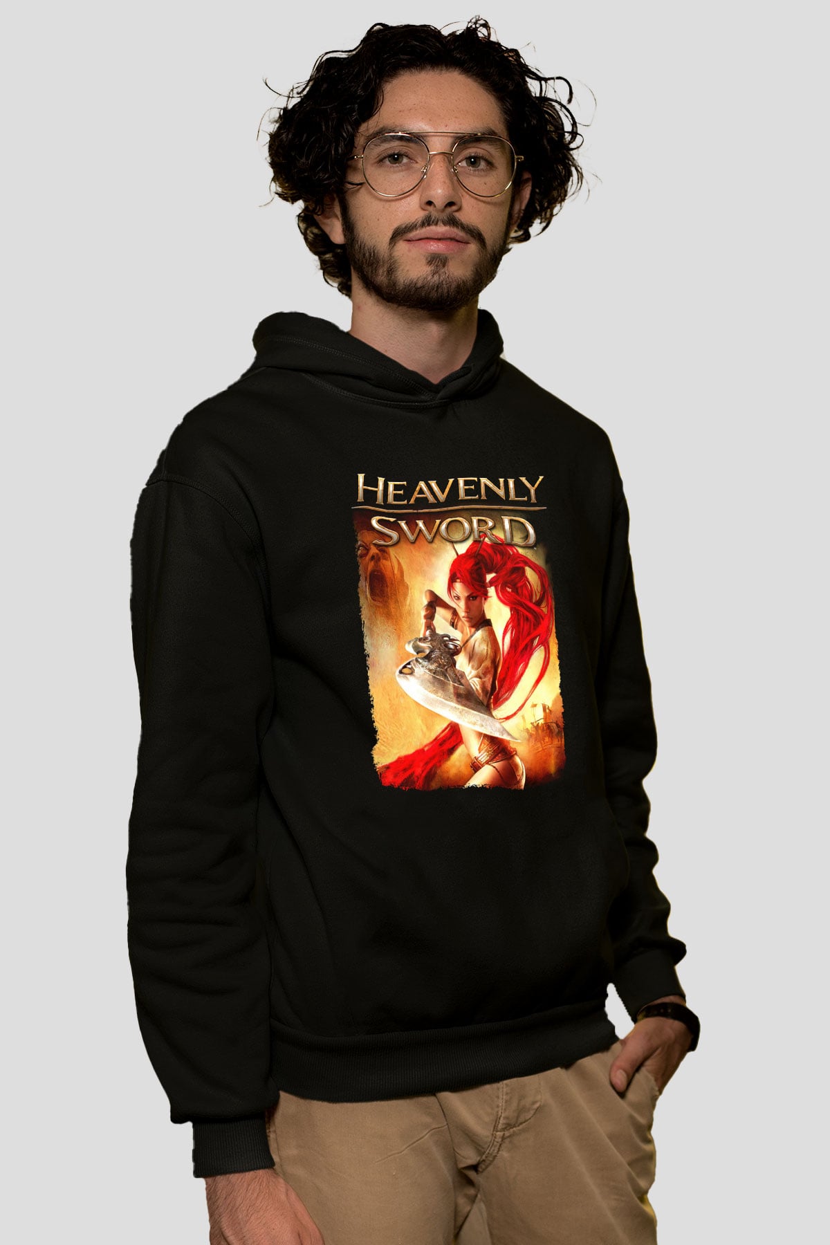 Heavenly Sword Siyah Unisex Hoodie