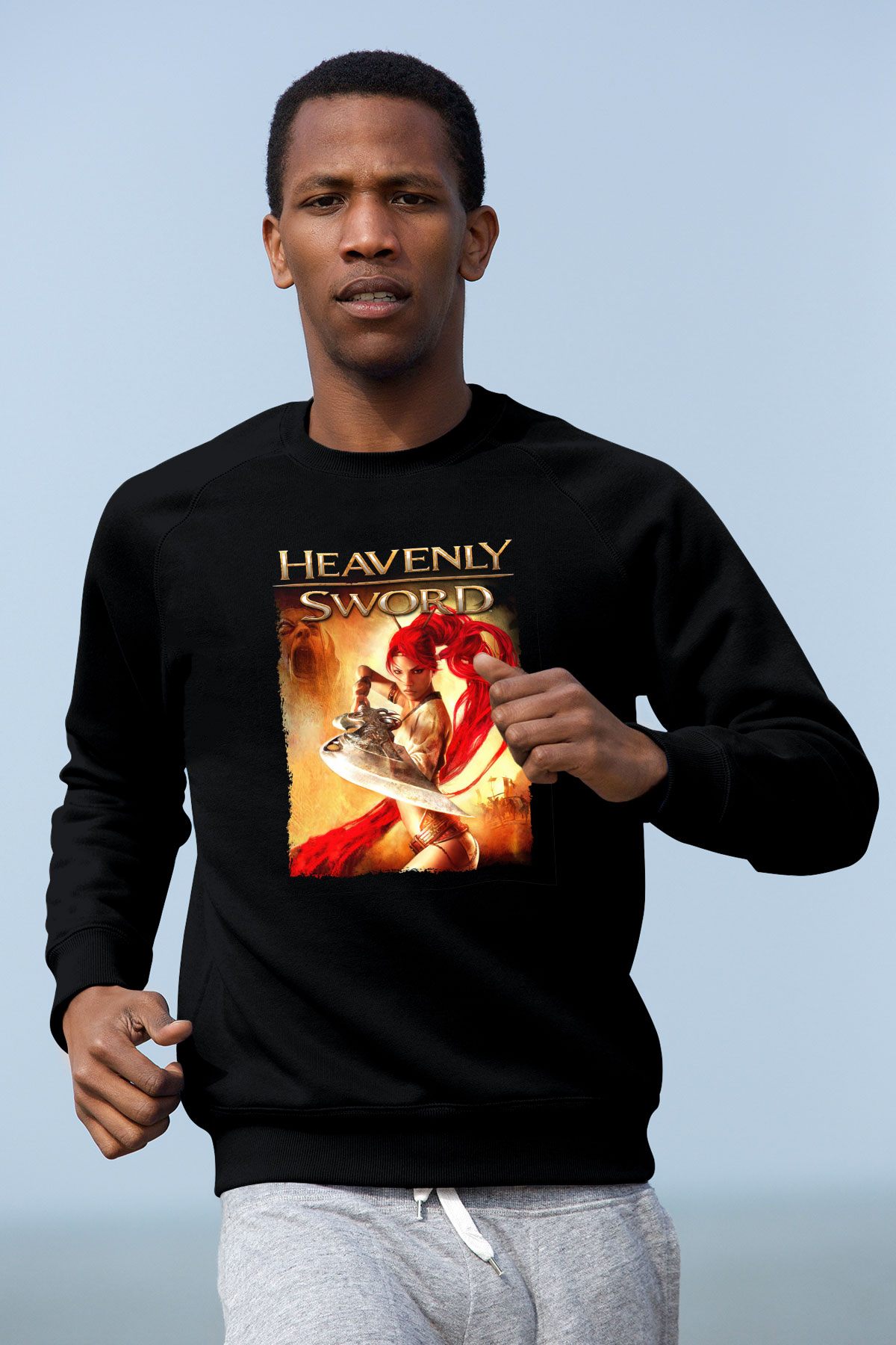 Heavenly Sword Siyah Unisex Sweatshirt