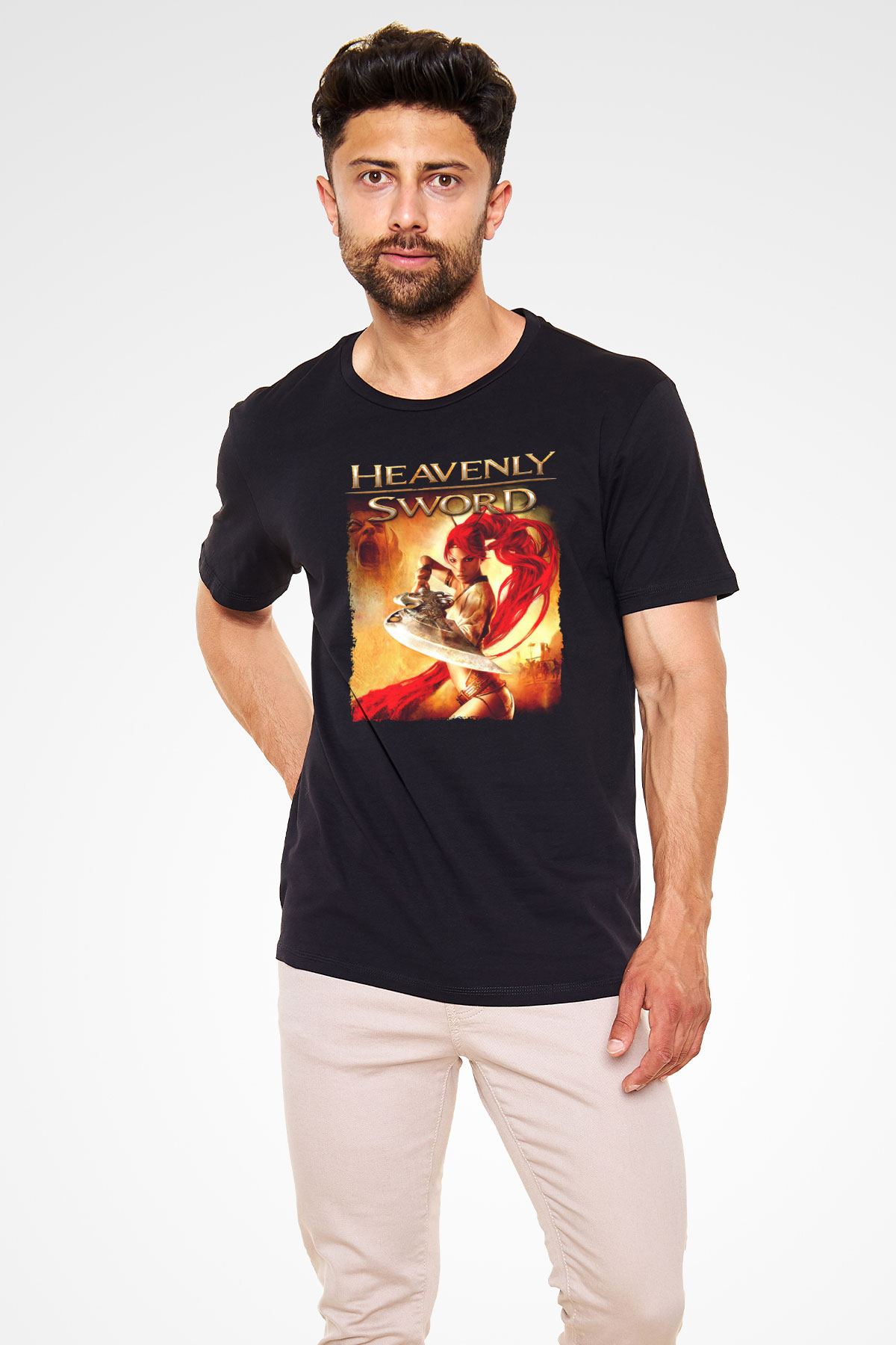 Heavenly Sword Siyah Unisex Tişört T-Shirt
