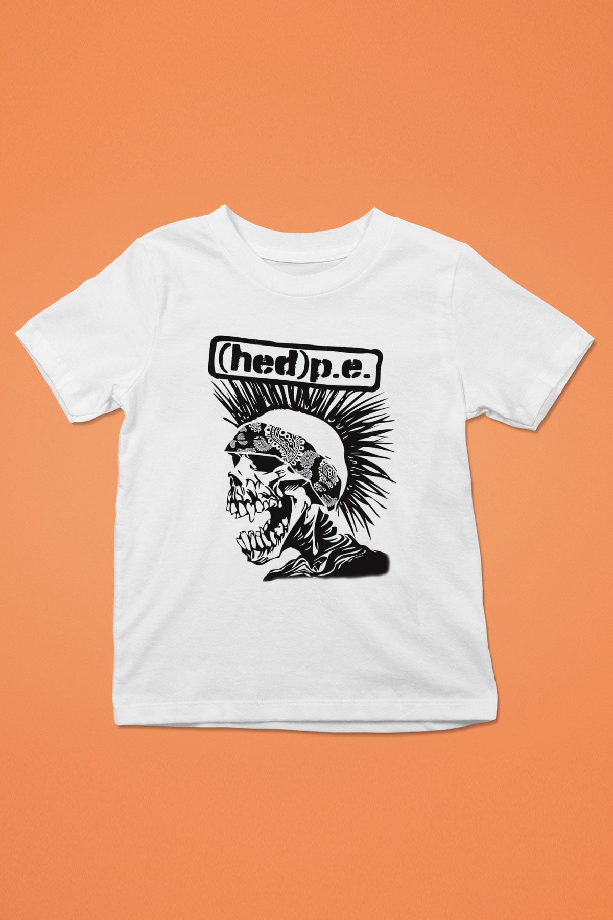 Hed PE Baskılı Beyaz Unisex Çocuk Tişört