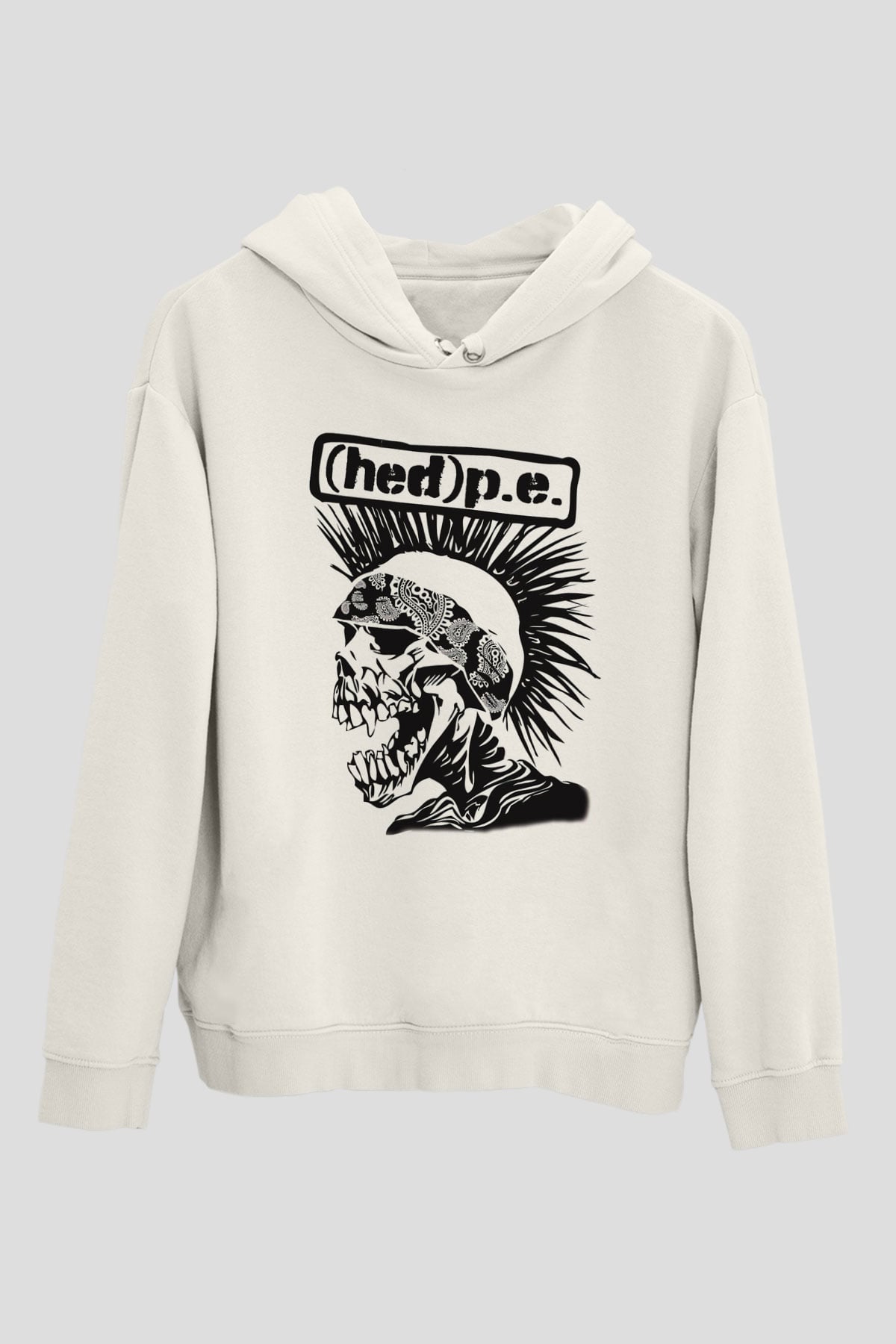 Hed PE Beyaz Unisex Kapşonlu Sweatshirt