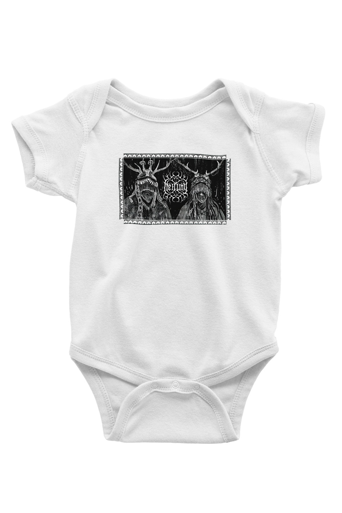 Heilung Baskılı Beyaz Unisex Bebek Body - Zıbın