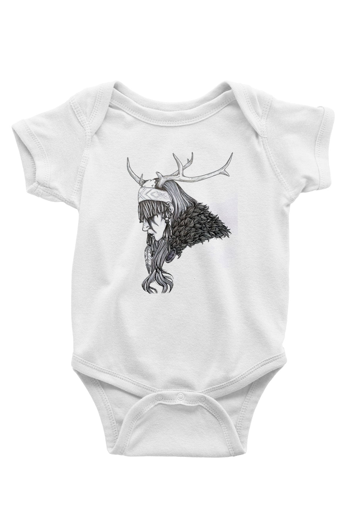 Heilung Baskılı Beyaz Unisex Bebek Body - Zıbın
