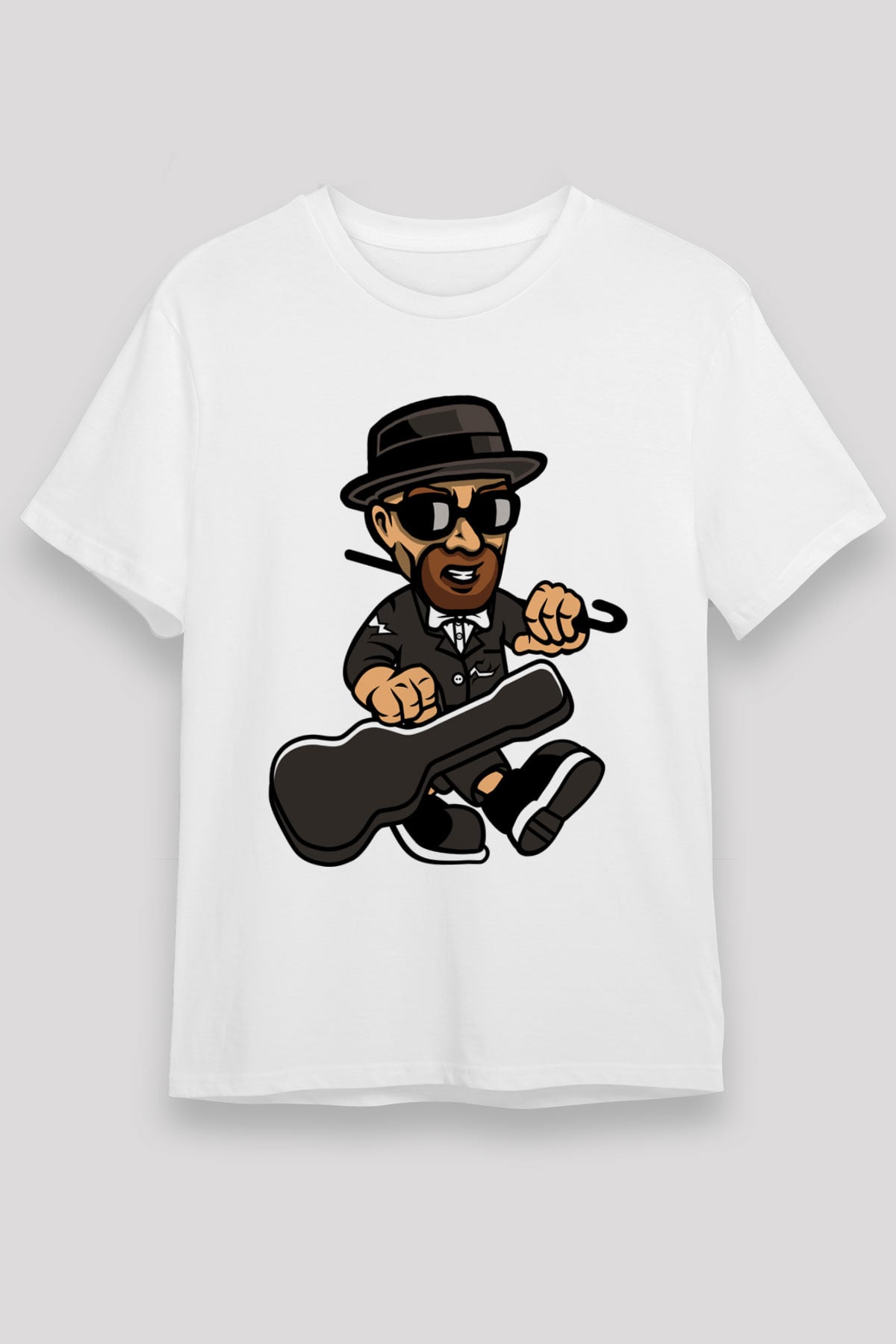 Heisenberg Gentleman Baskılı Unisex Beyaz Tişört