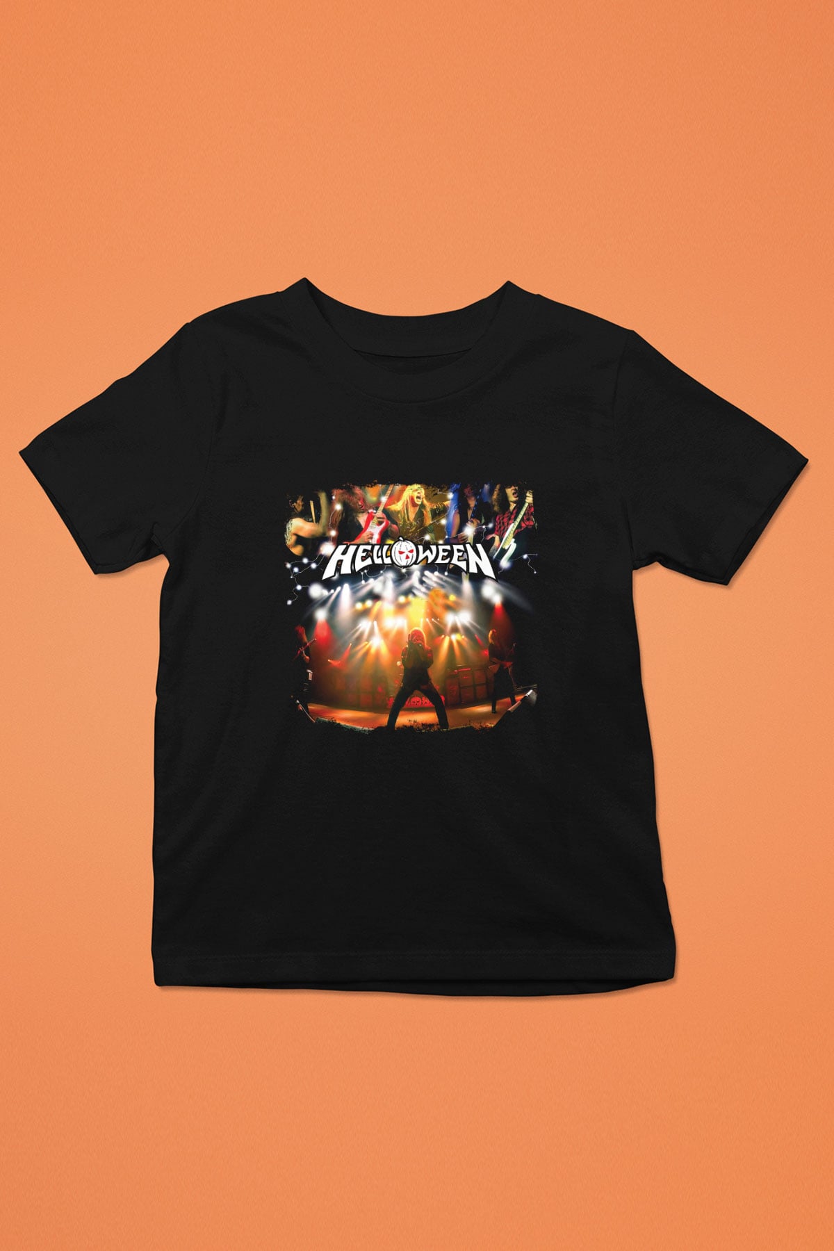 Helloween Baskılı Unisex Siyah Çocuk Tişört