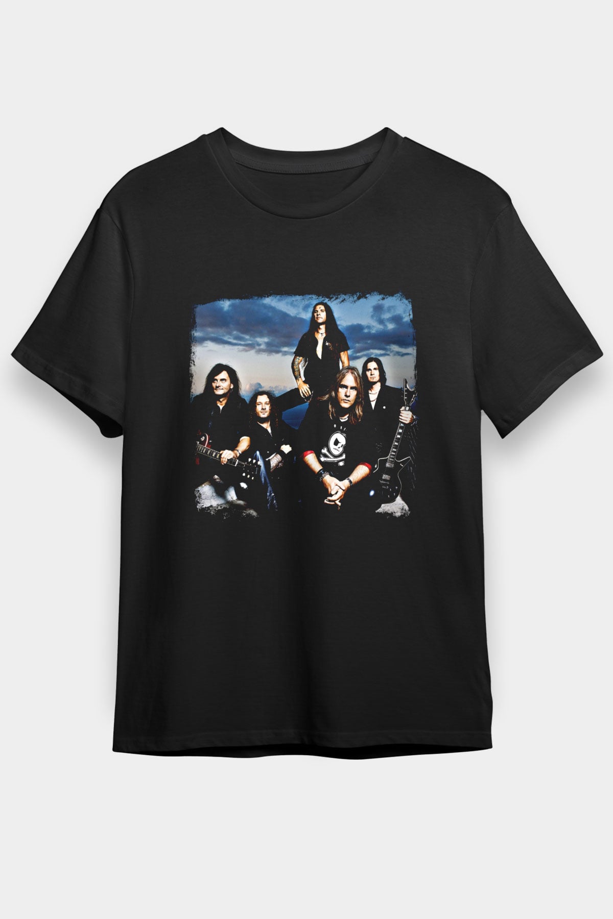 Helloween Baskılı Unisex Siyah Tişört