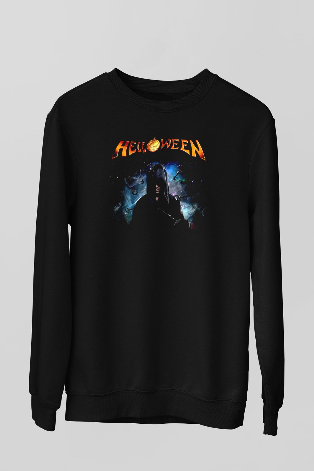 Helloween Siyah Unisex Sweatshirt