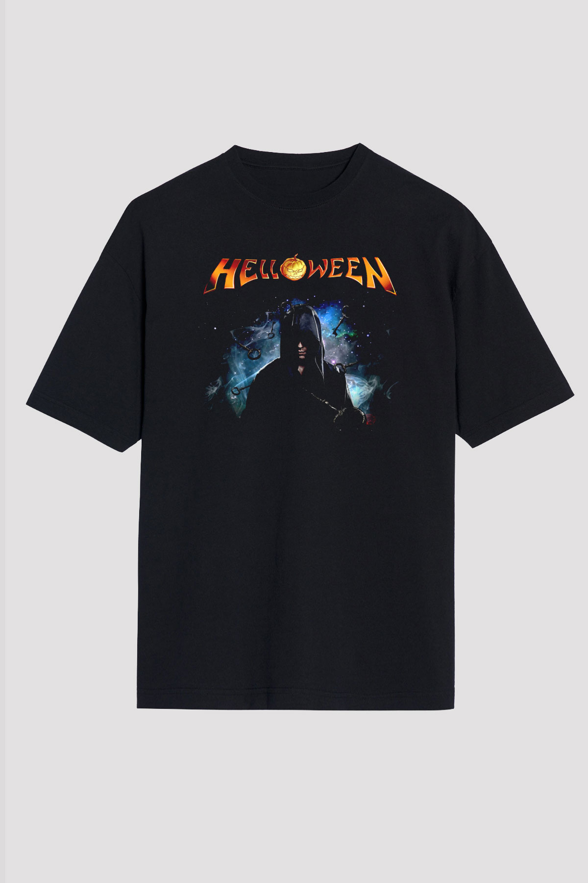 Helloween Siyah Unisex Tişört T-Shirt - TişörtFabrikası