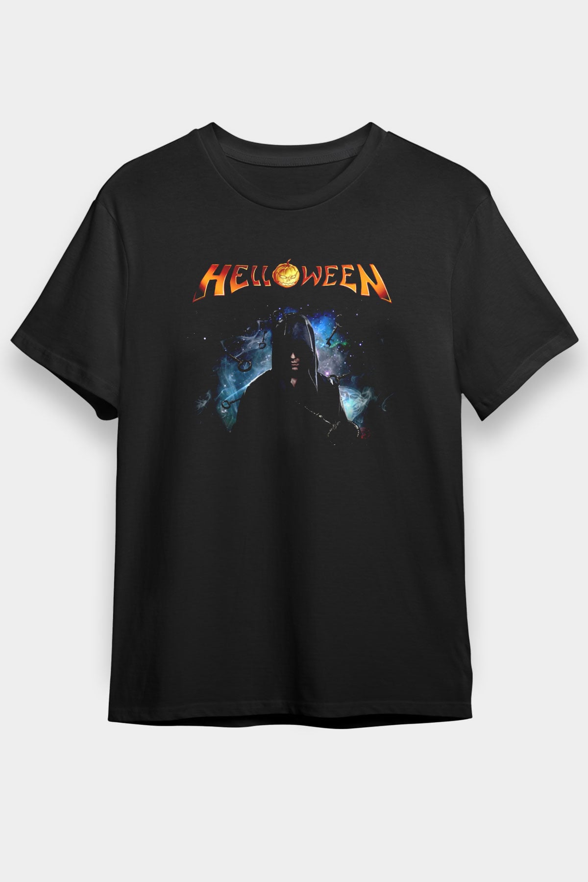 Helloween Siyah Unisex Tişört T-Shirt - TişörtFabrikası