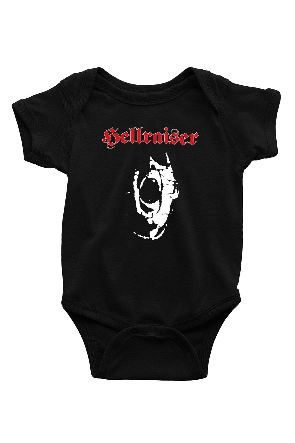 Hellraiser Baskılı Siyah Bebek Body - Zıbın