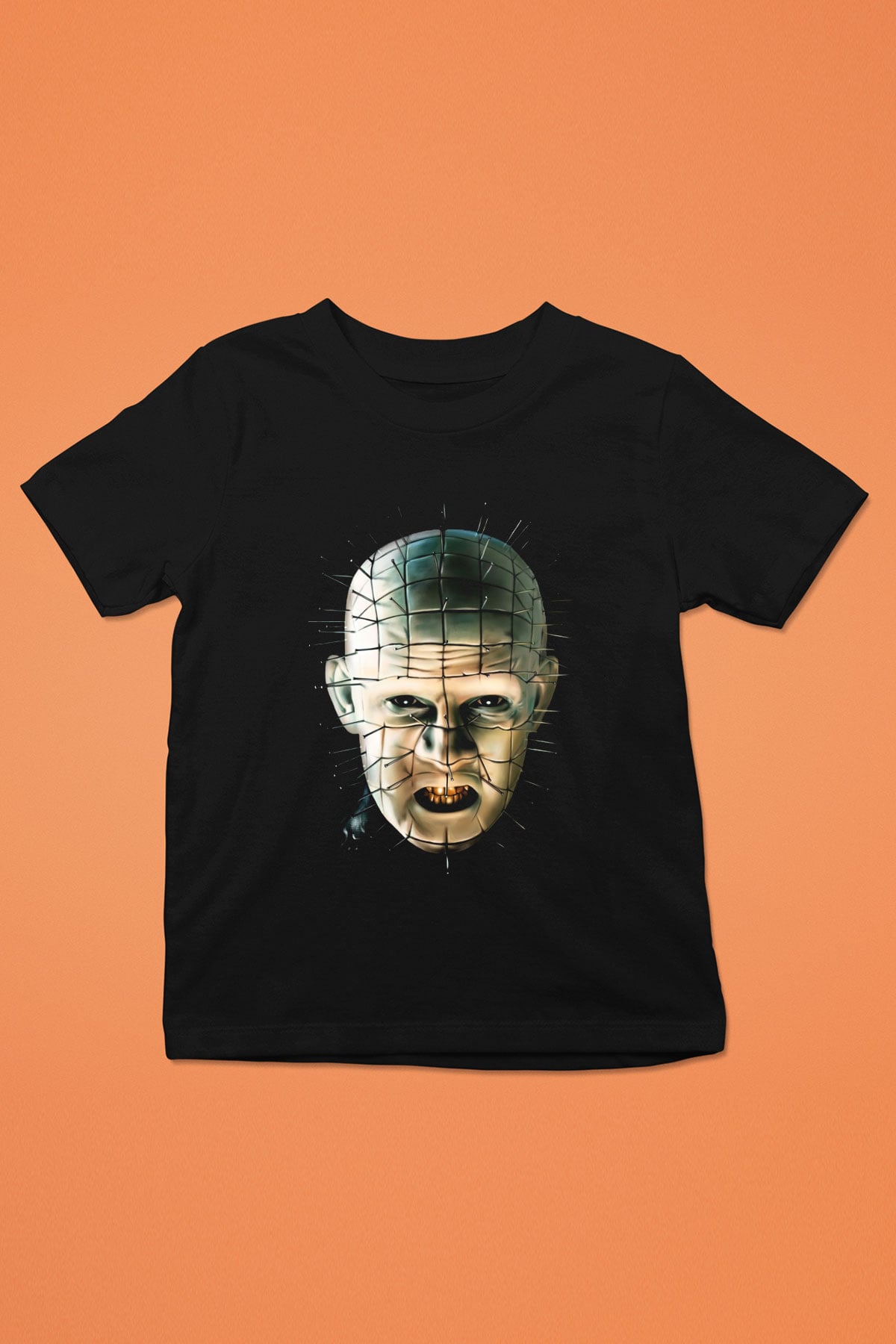 Hellraiser Baskılı Siyah Unisex Çocuk Tişört