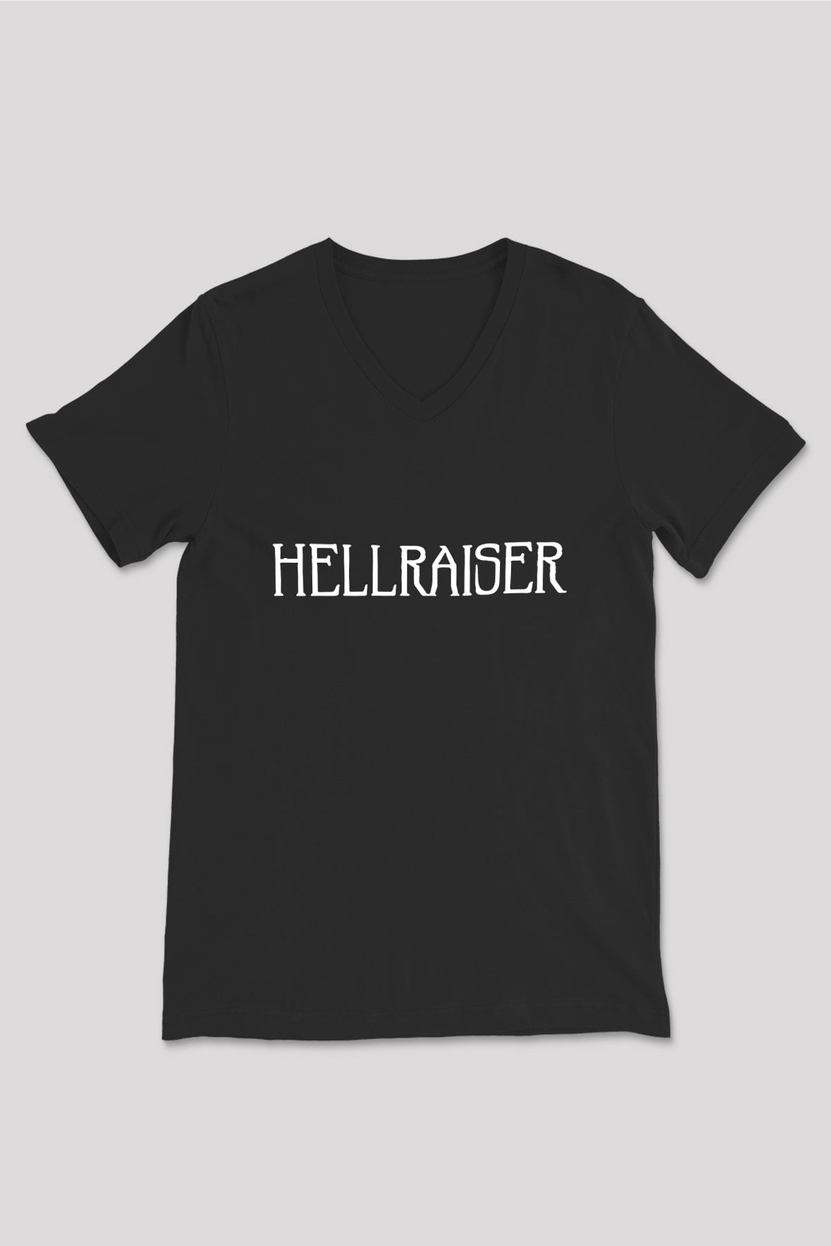 Hellraiser Siyah Unisex V Yaka Tişört T-Shirt