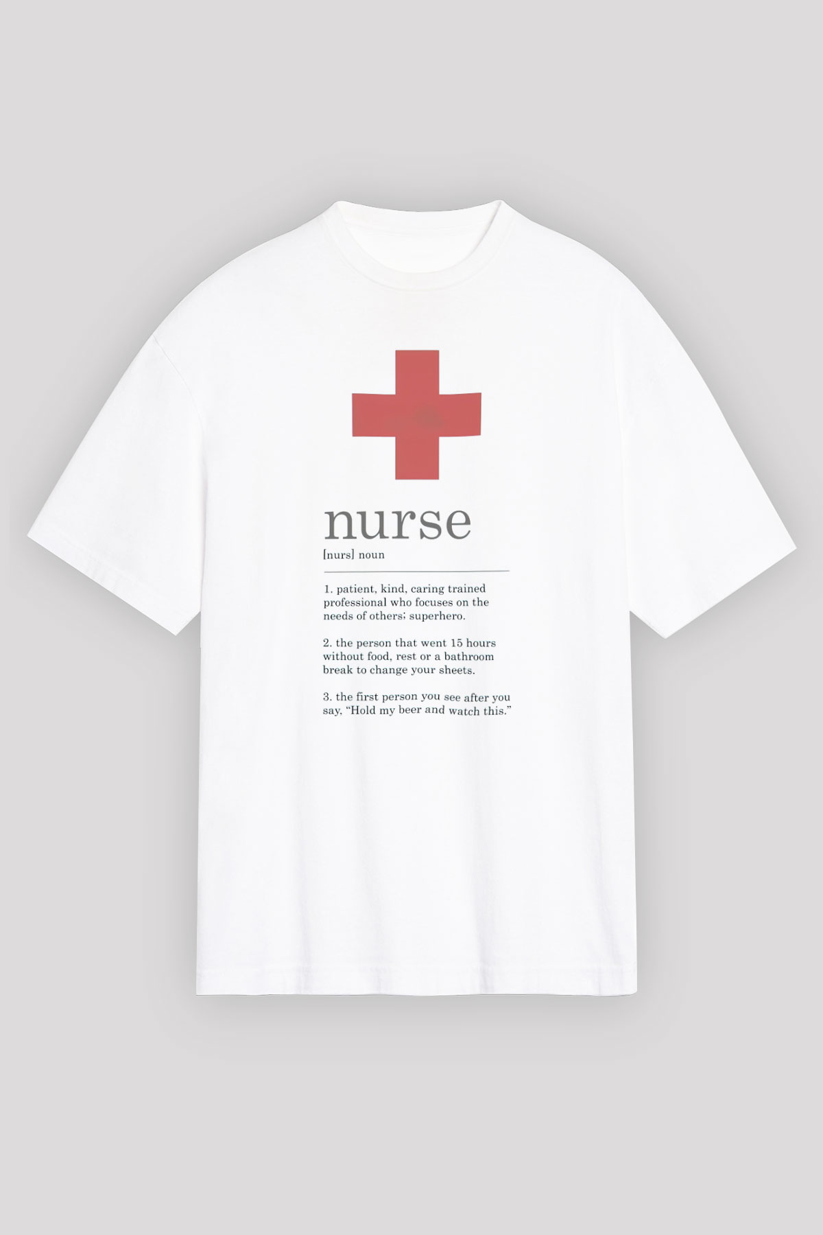 Hemşire Beyaz Unisex Tişört T-Shirt - TişörtFabrikası