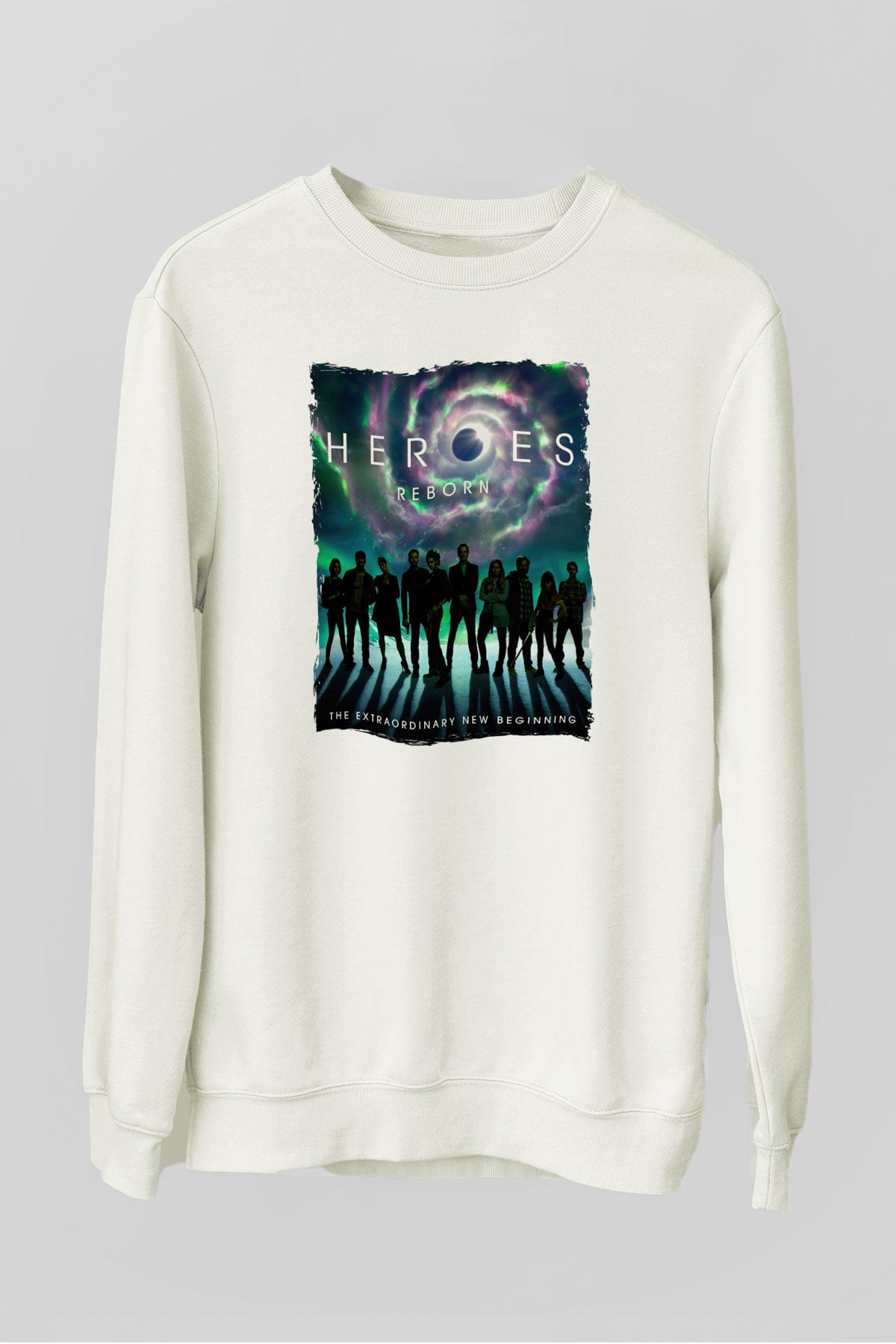 Heroes Beyaz Unisex Sweatshirt