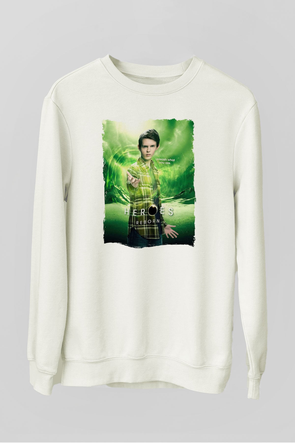 Heroes Beyaz Unisex Sweatshirt