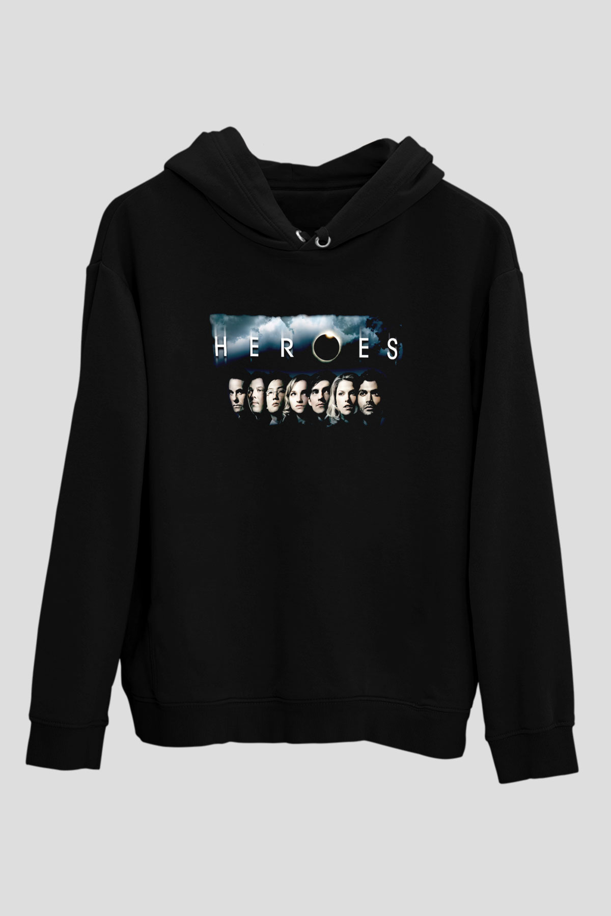 Heroes Siyah Unisex Hoodie