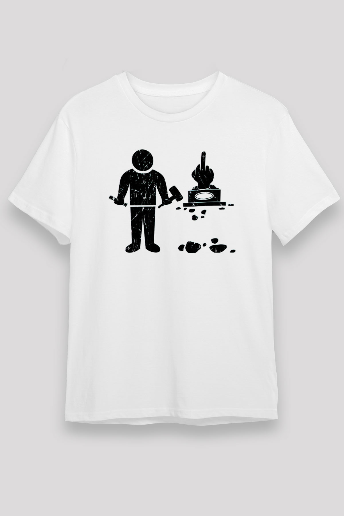 Heykeltıraş Beyaz Unisex Tişört T-Shirt - TişörtFabrikası