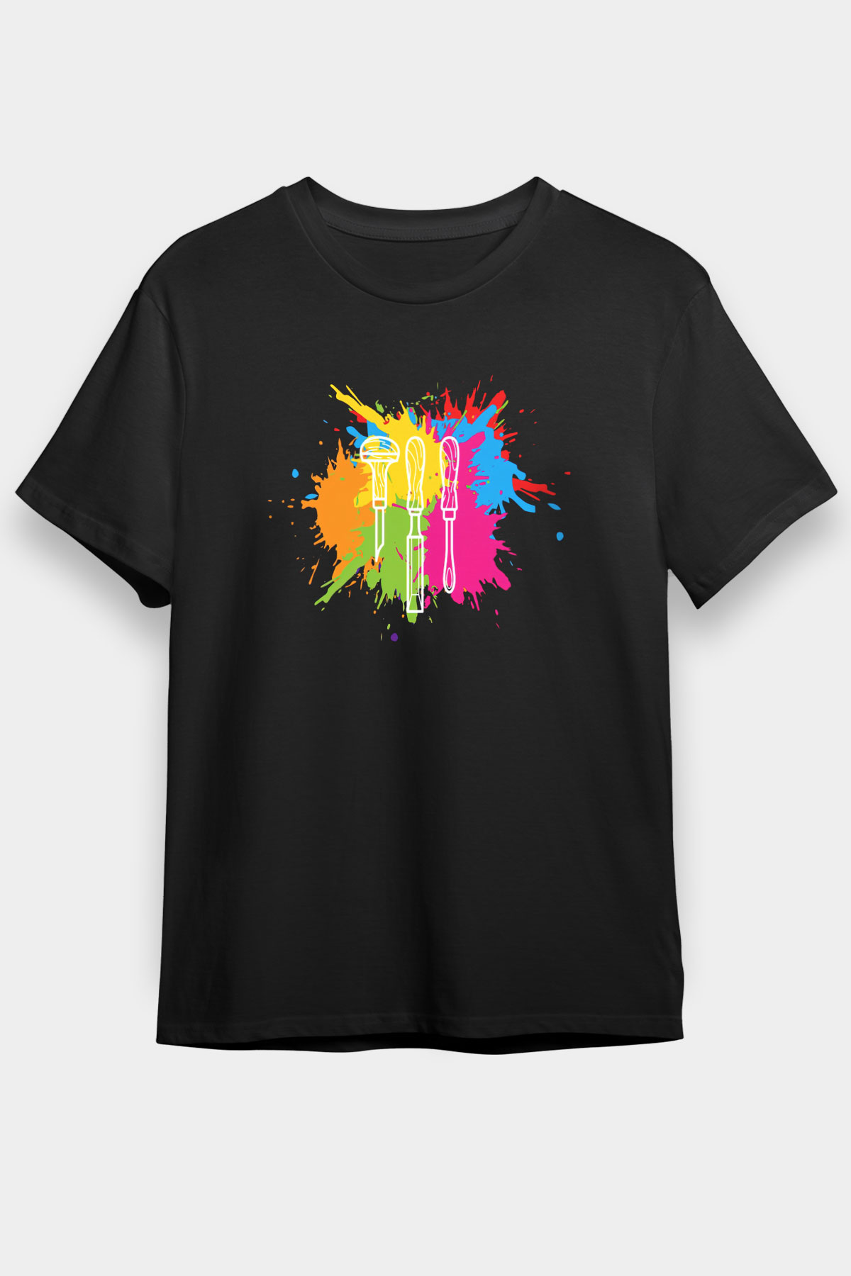 Heykeltıraş Siyah Unisex Tişört T-Shirt - TişörtFabrikası