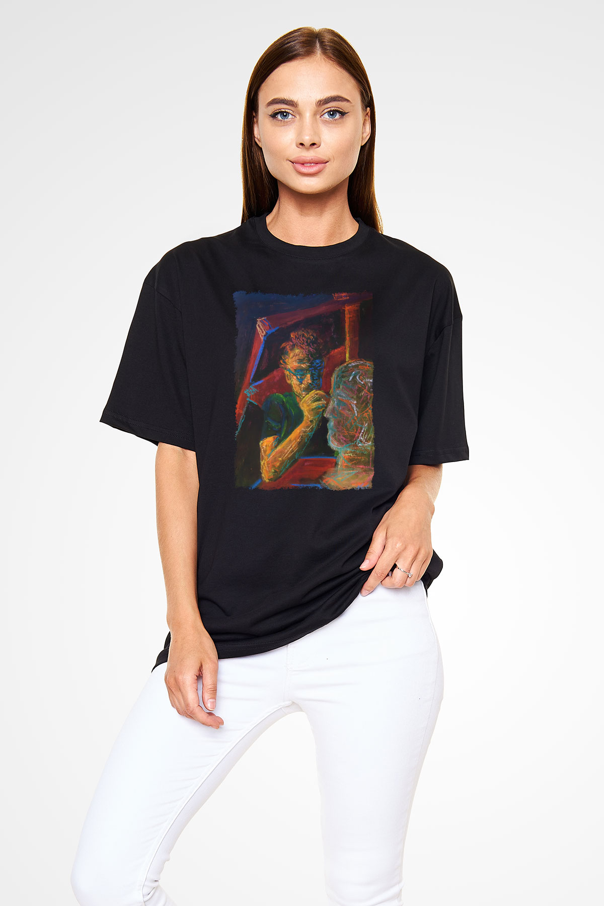 Heykeltıraş Siyah Unisex Tişört T-Shirt - TişörtFabrikası