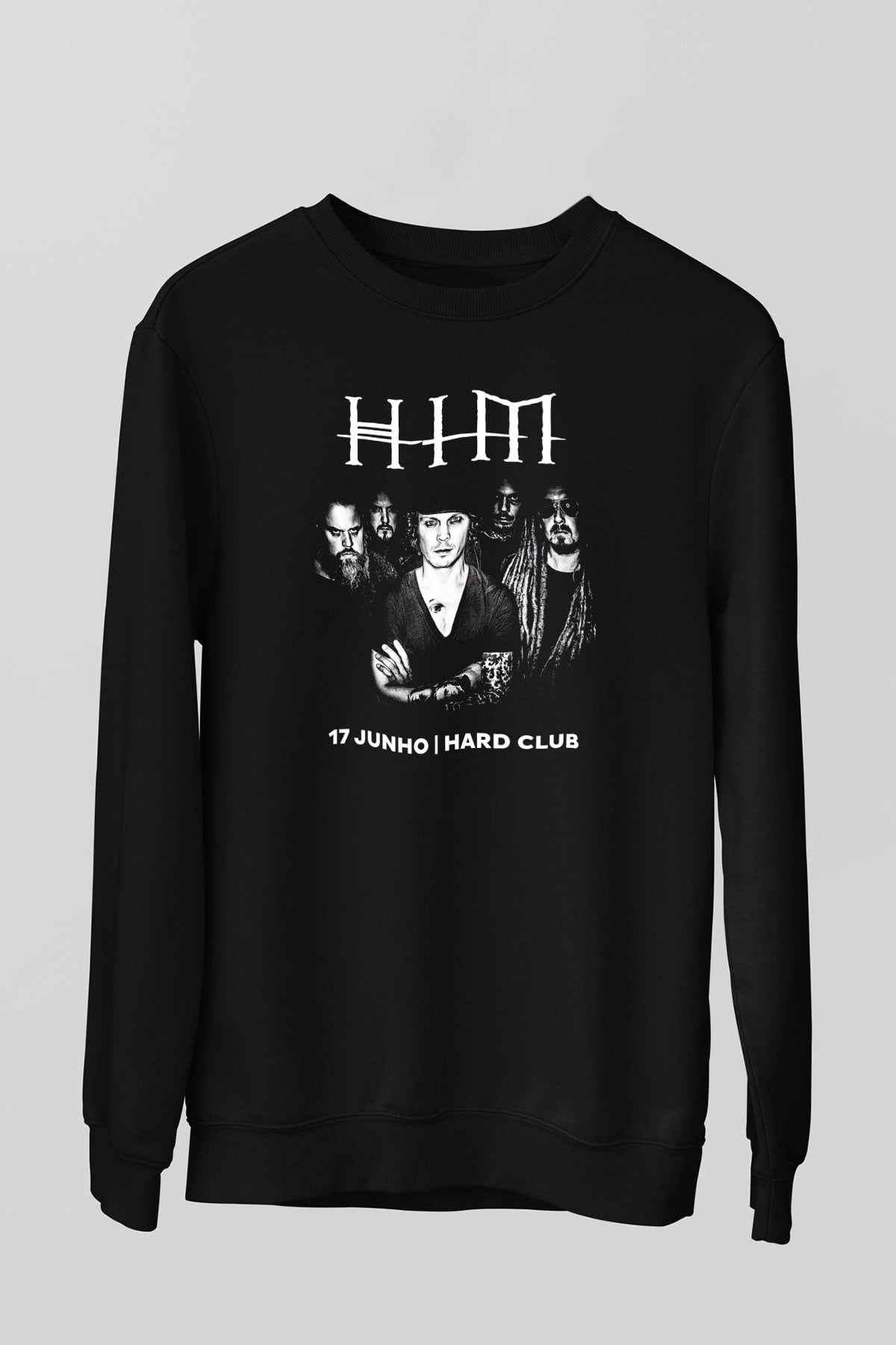HIM Siyah Unisex Sweatshirt