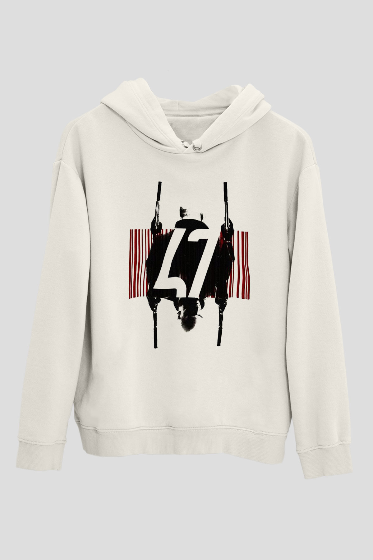 Hitman Beyaz Unisex Hoodie