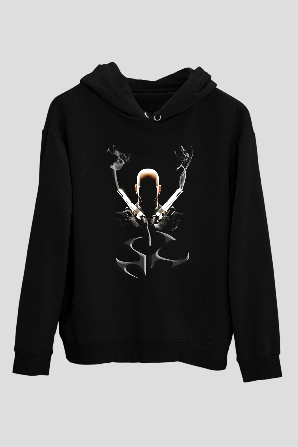 Hitman Siyah Unisex Hoodie