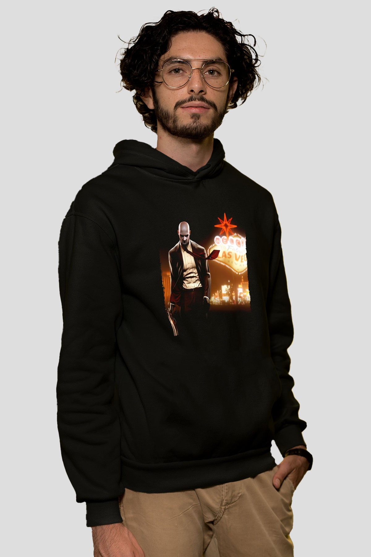 Hitman Siyah Unisex Hoodie