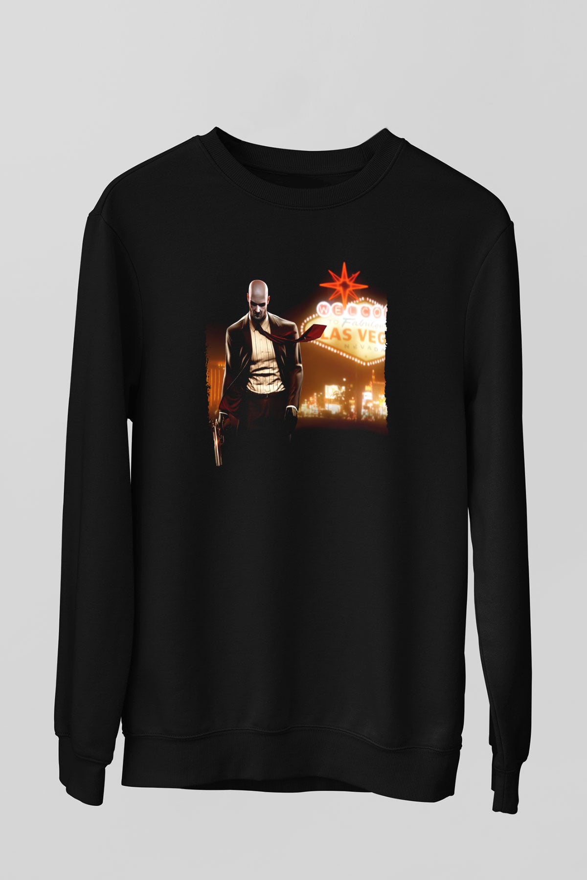 Hitman Siyah Unisex Sweatshirt