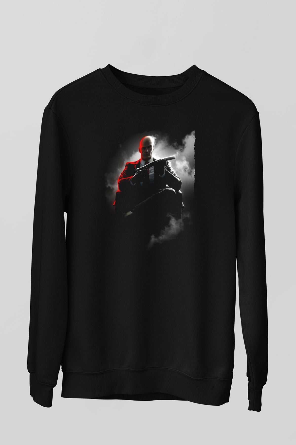 Hitman Siyah Unisex Sweatshirt
