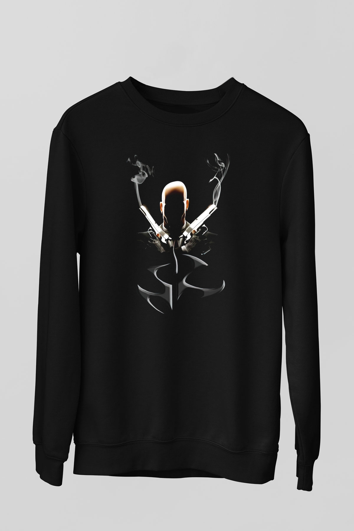 Hitman Siyah Unisex Sweatshirt