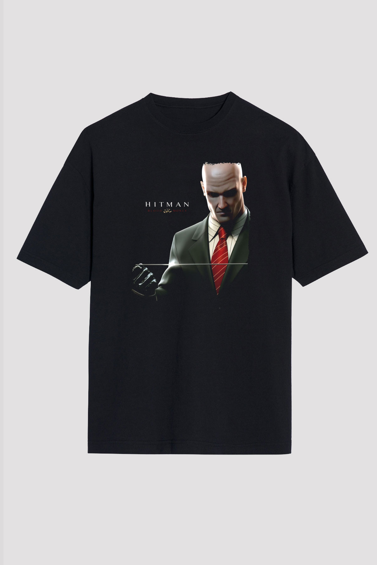 Hitman Siyah Unisex Tişört T-Shirt