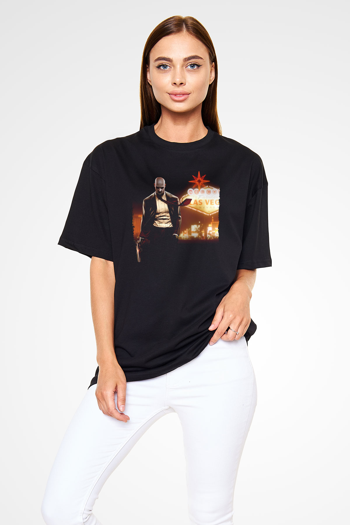 Hitman Siyah Unisex Tişört T-Shirt