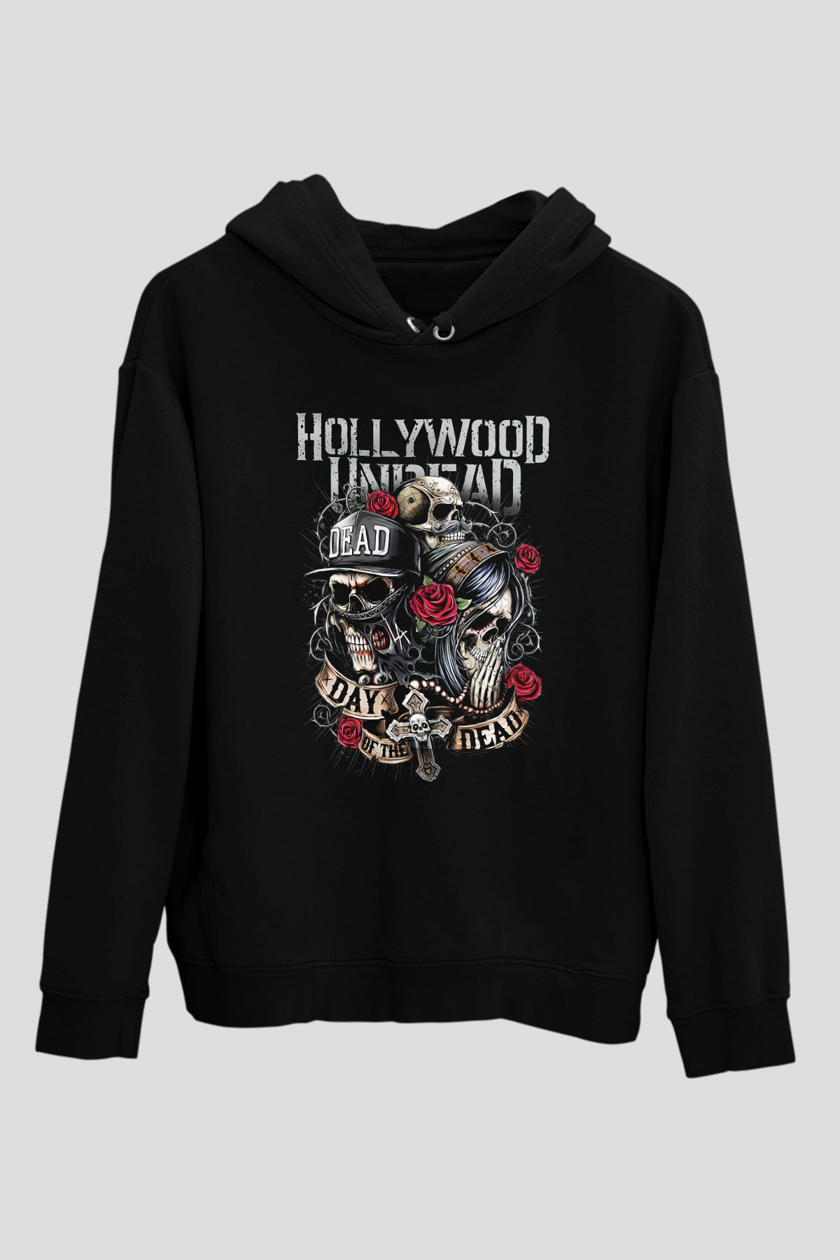 Hollywood Undead Siyah Unisex Hoodie