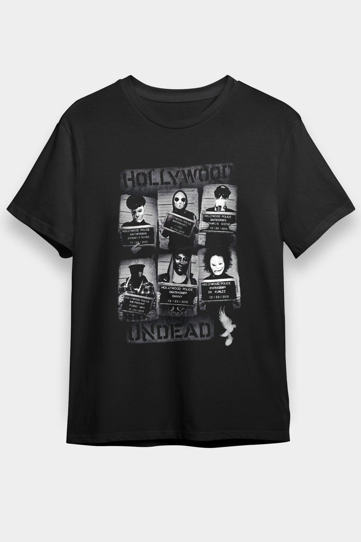 Hollywood Undead Siyah Unisex Tişört T-Shirt - TişörtFabrikası