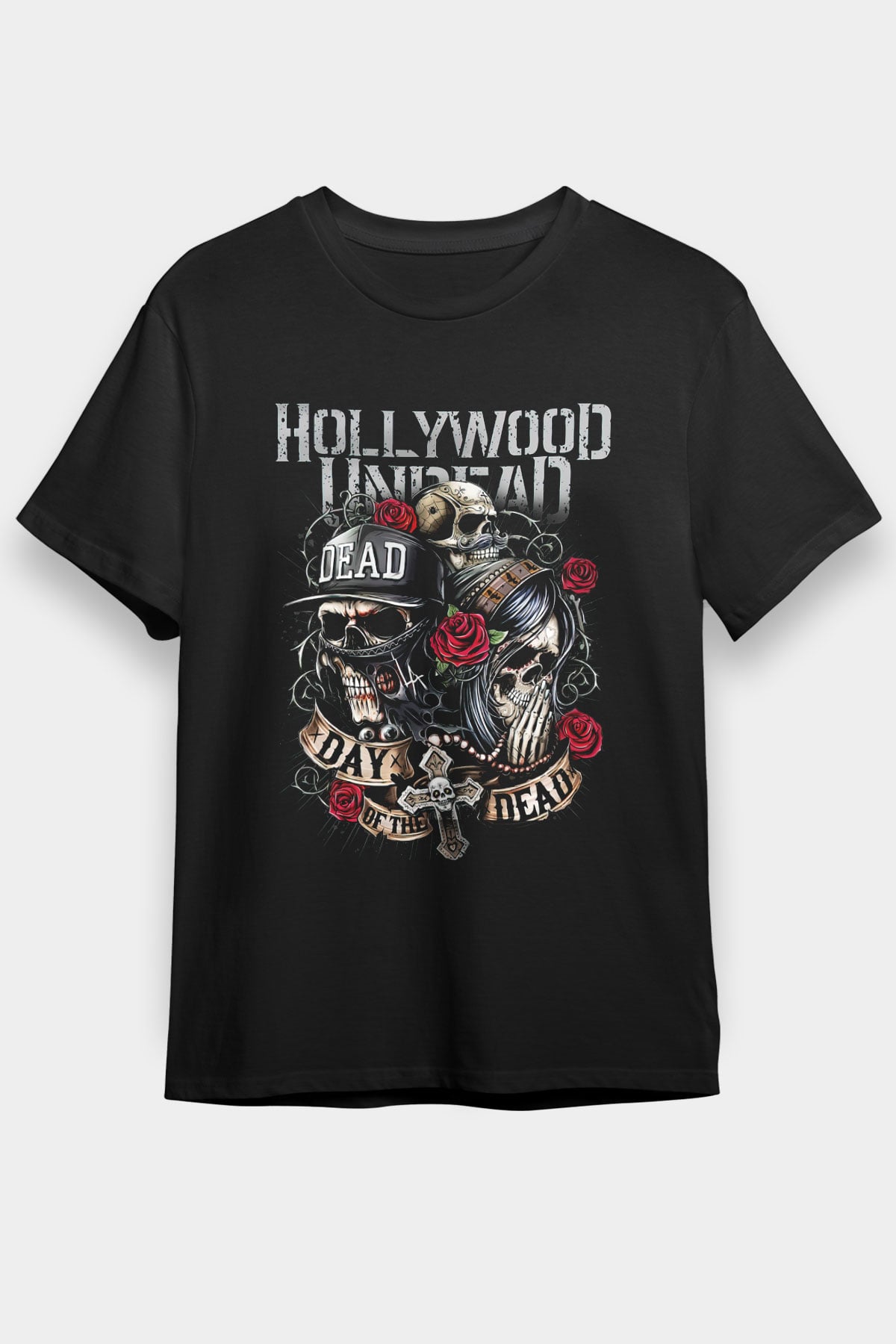 Hollywood Undead Siyah Unisex Tişört T-Shirt - TişörtFabrikası