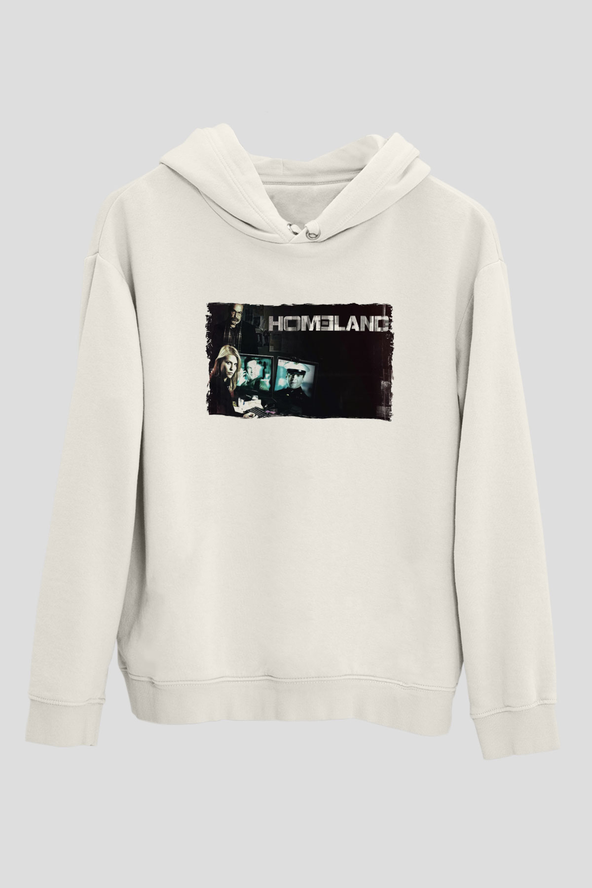 Homeland Beyaz Unisex Hoodie