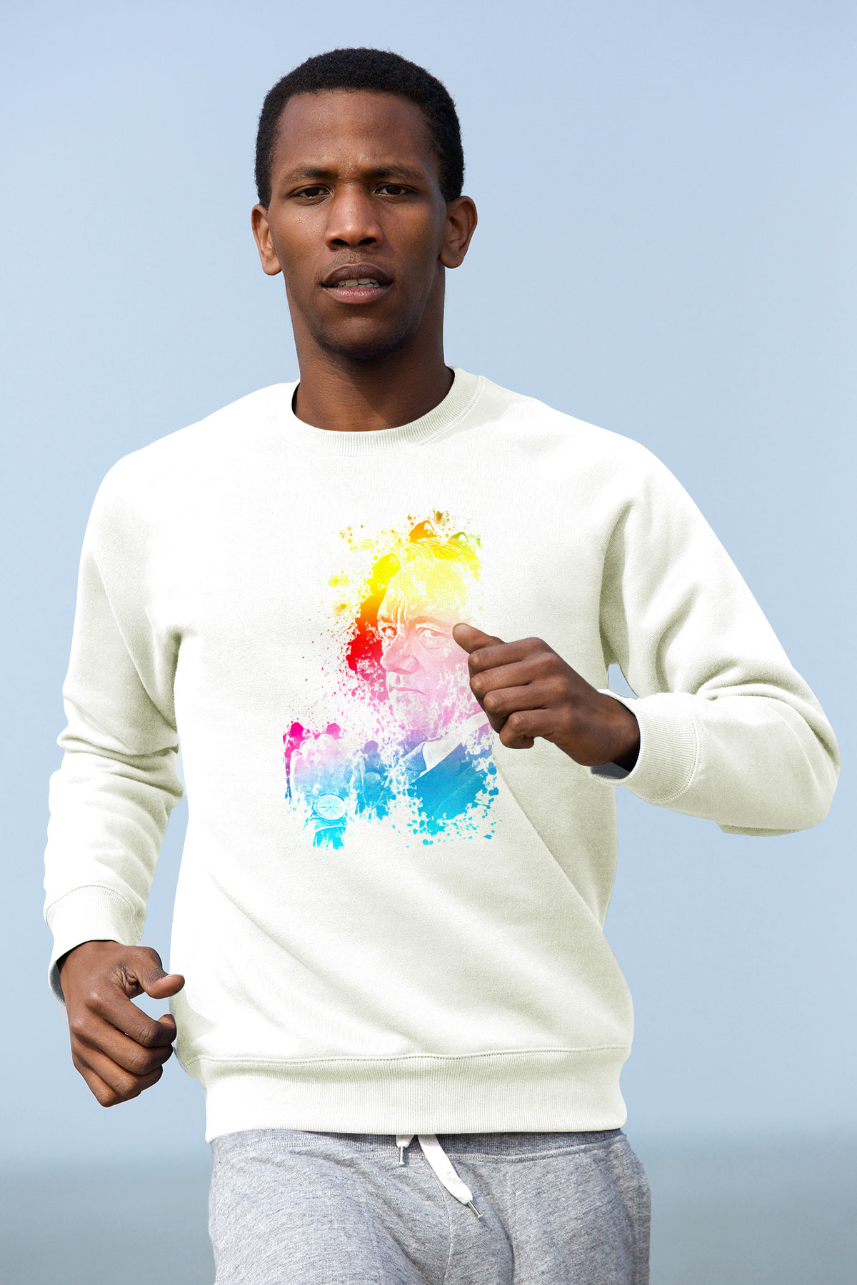 House of Cards Beyaz Unisex Sweatshirt
