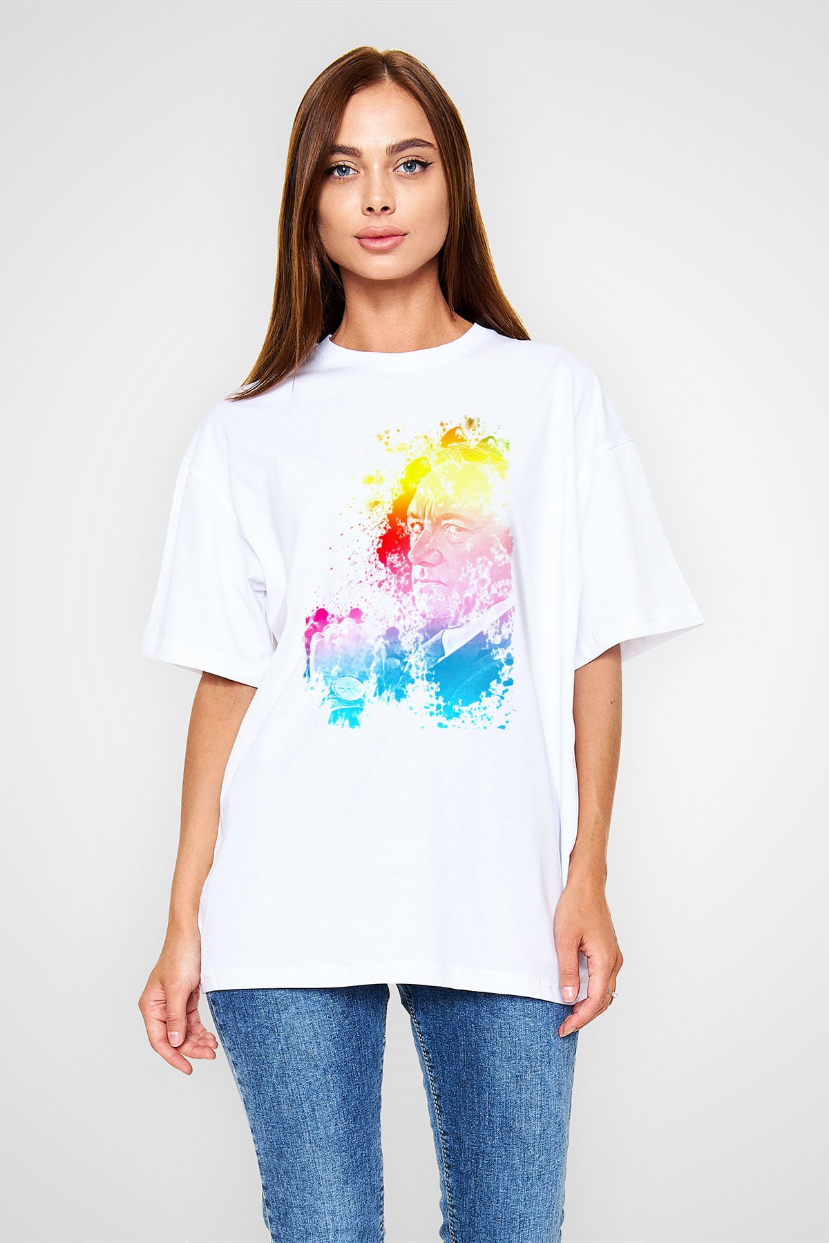 House of Cards Beyaz Unisex Tişört T-Shirt