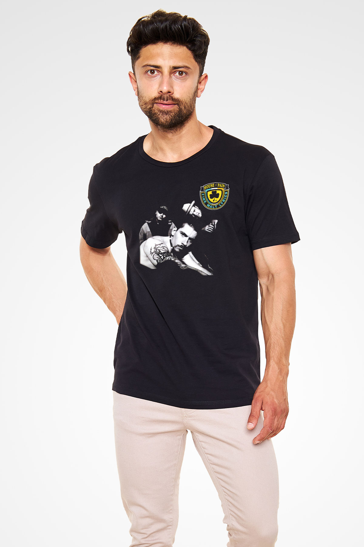 House of Pain Siyah Unisex Tişört T-Shirt - TişörtFabrikası