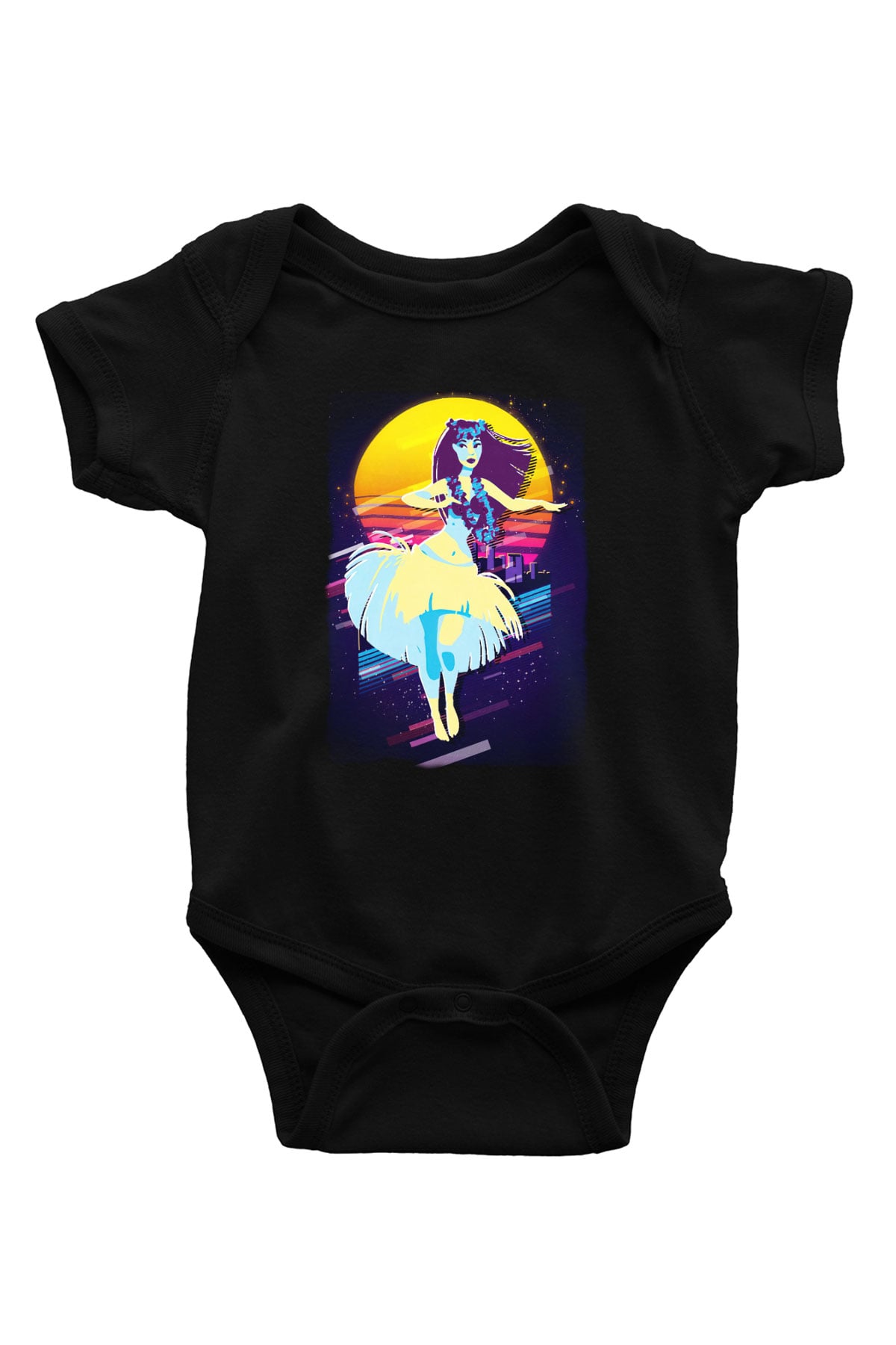Hula Siyah Bebek Body - Zıbın