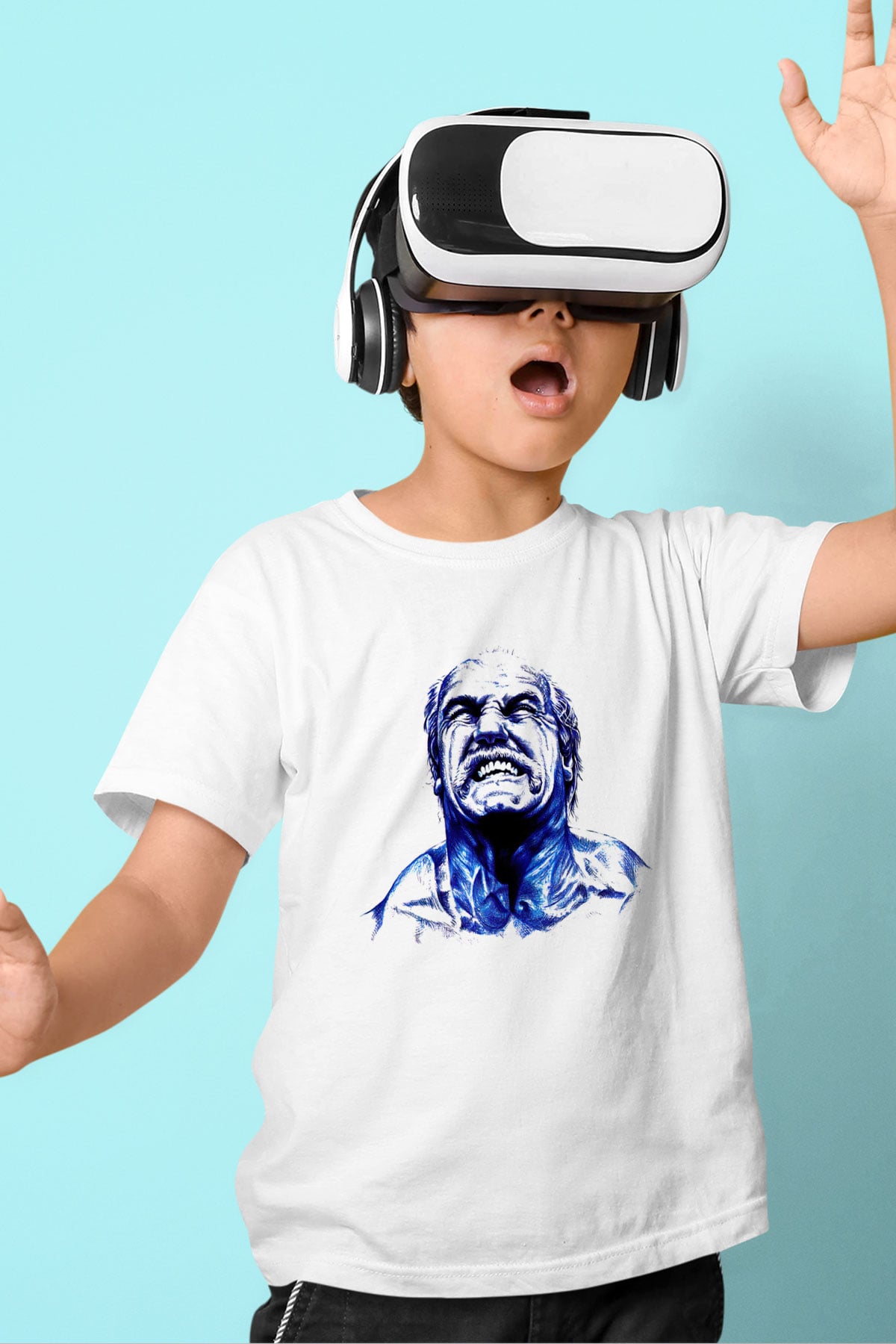 Hulk Hogan Beyaz Unisex  Çocuk Tişört
