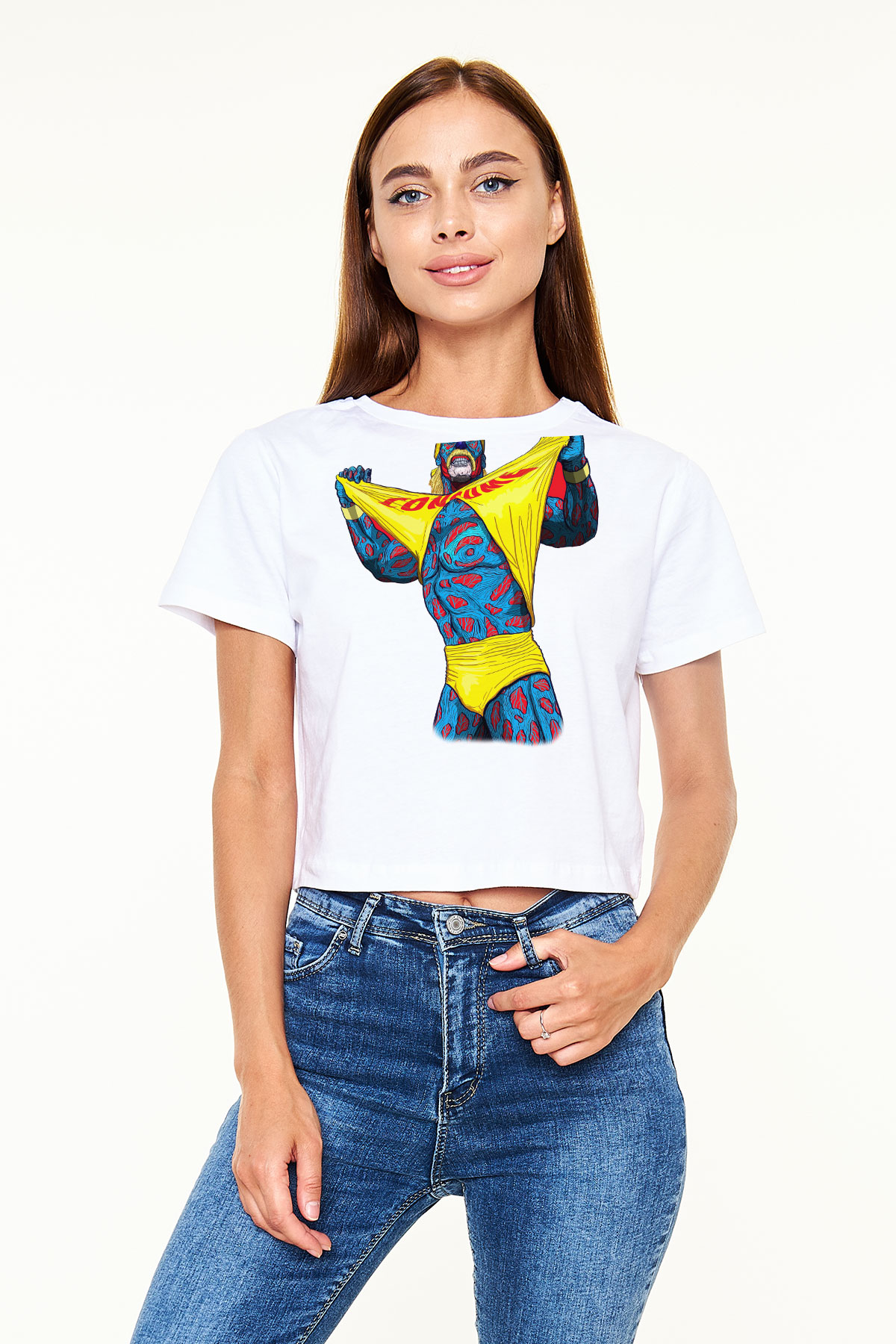 Hulk Hogan Beyaz Unisex Oversize Tişört