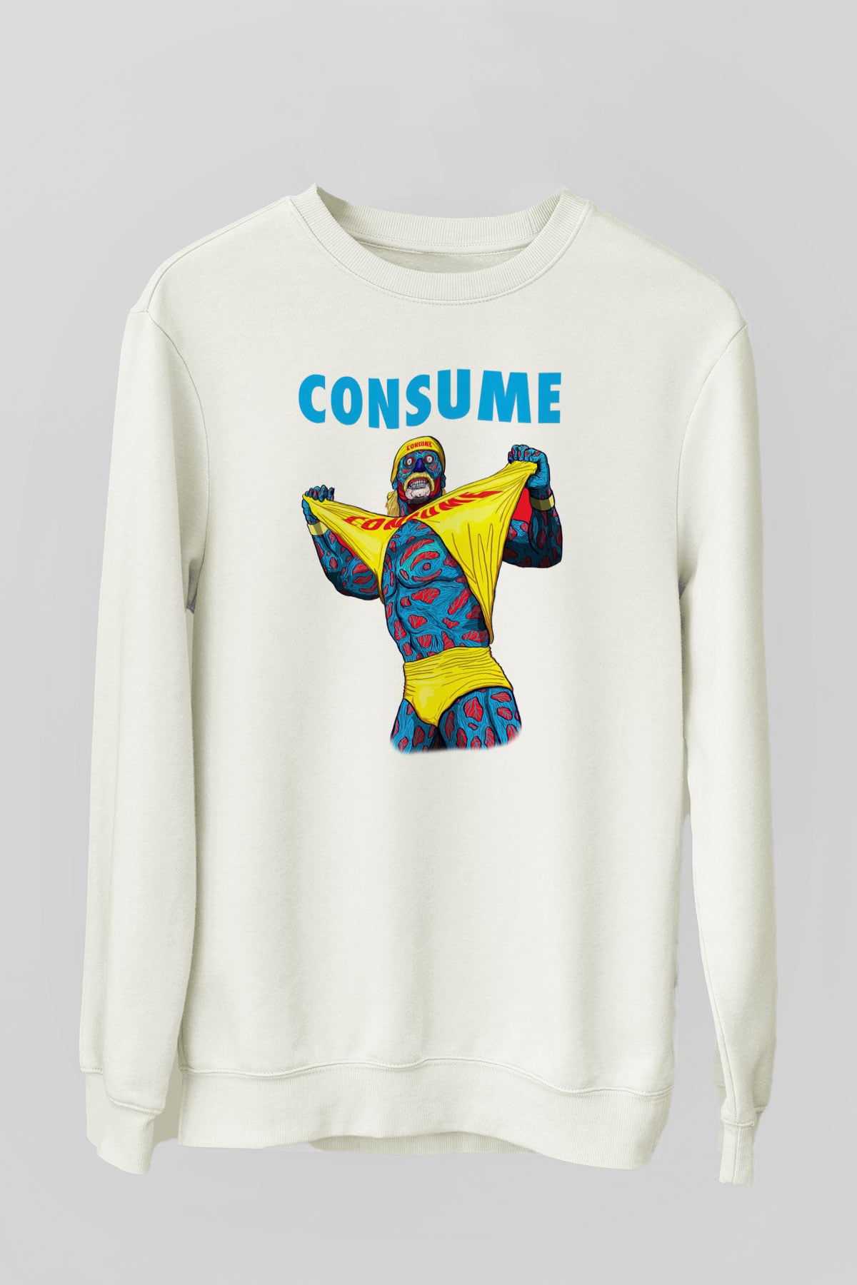 Hulk Hogan Beyaz Unisex Sweatshirt