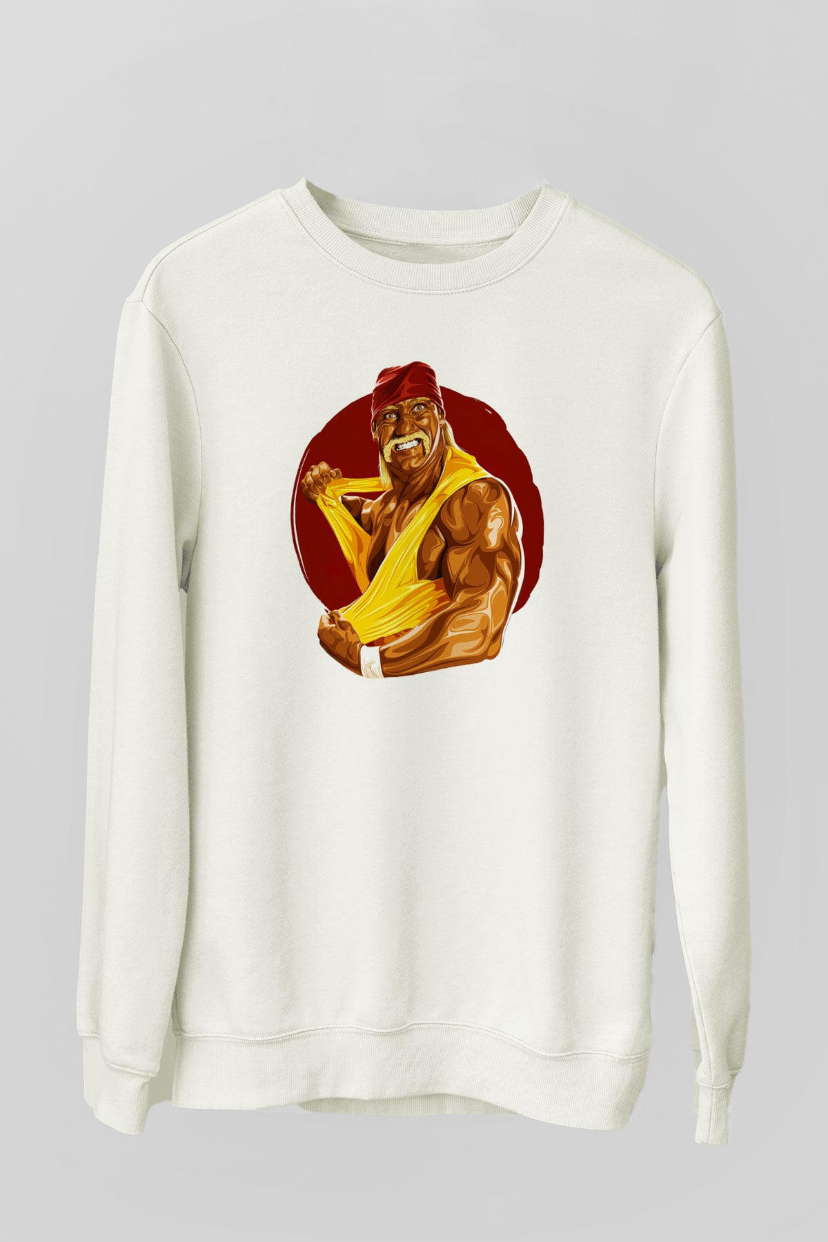 Hulk Hogan Beyaz Unisex Sweatshirt