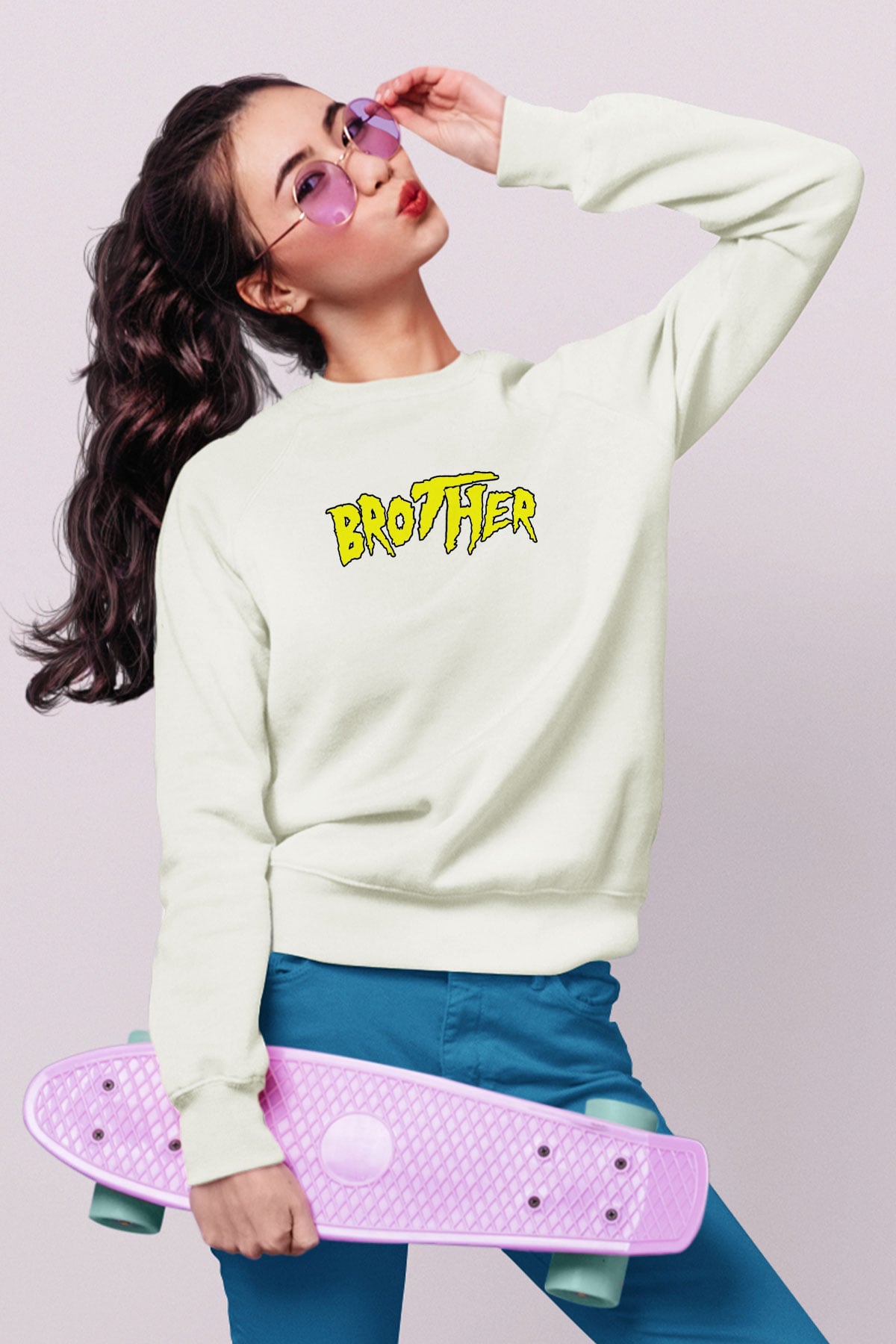 Hulk Hogan Beyaz Unisex  Sweatshirt