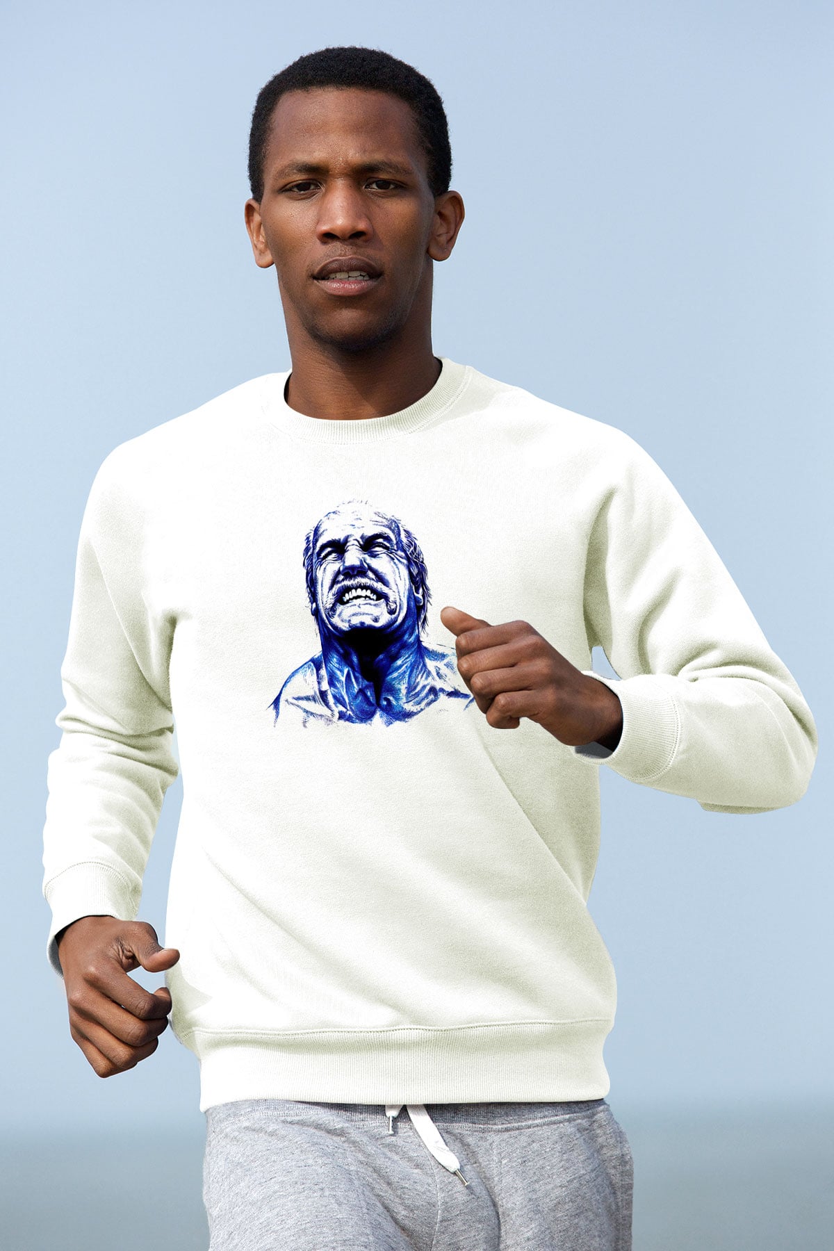 Hulk Hogan Beyaz Unisex  Sweatshirt